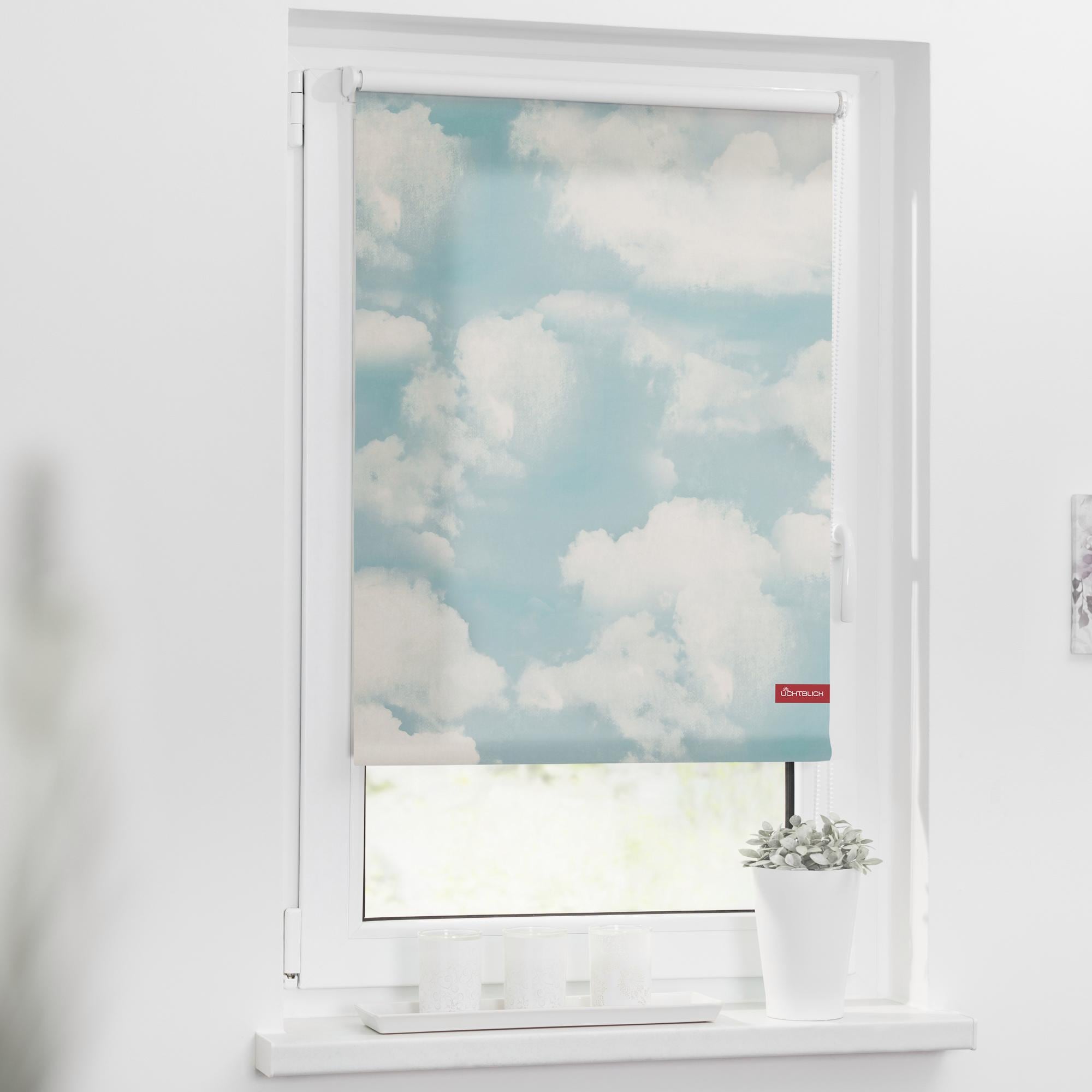 LICHTBLICK ORIGINAL Seitenzugrollo »Klemmfix Motiv Wolken«, Lichtschutz, ohne  Bohren, freihängend, bedruckt bequem und schnell bestellen
