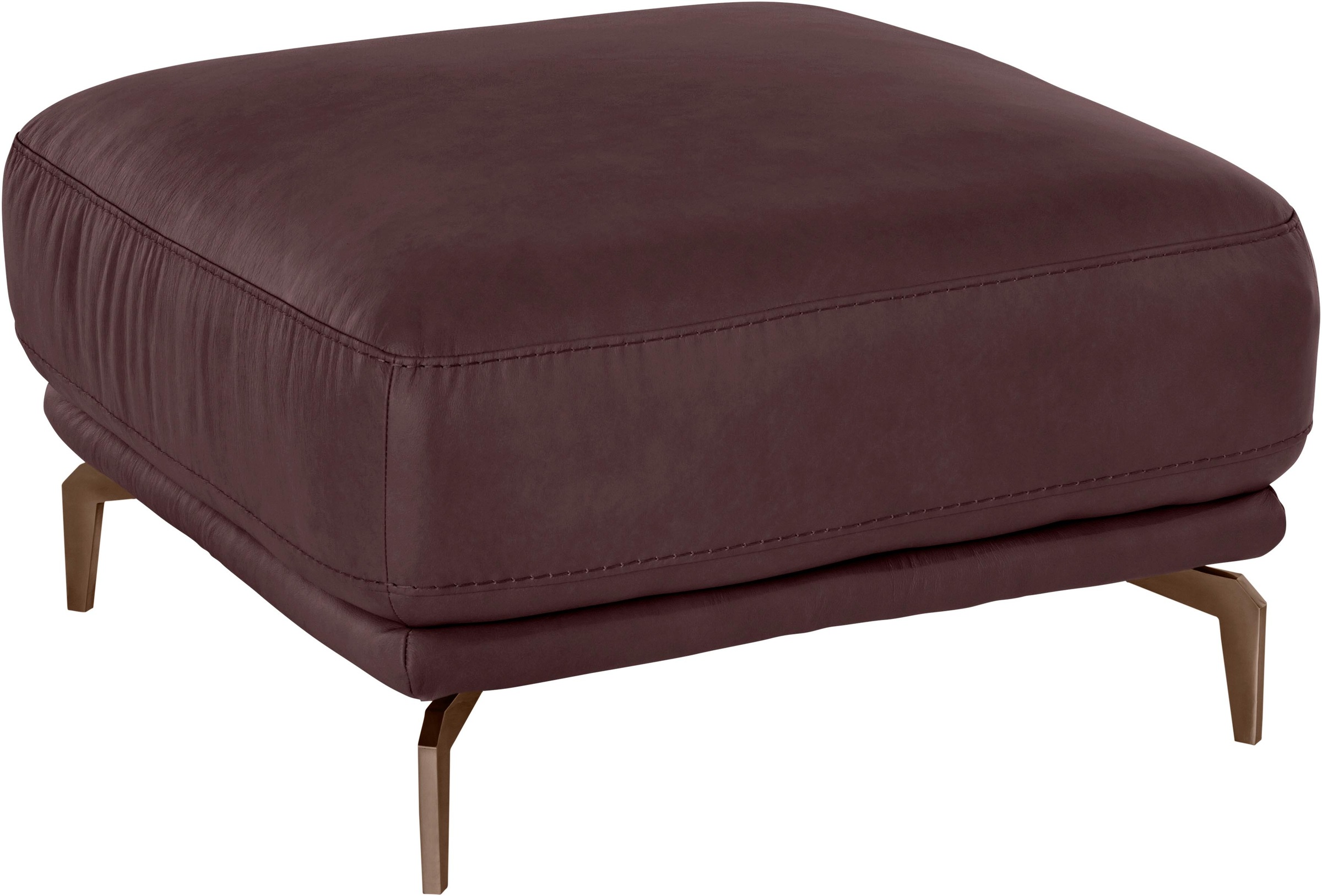 W.SCHILLIG Hocker »montanaa«, mit Metallfüßen in Bronze pulverbeschichtet, Breite 71 cm