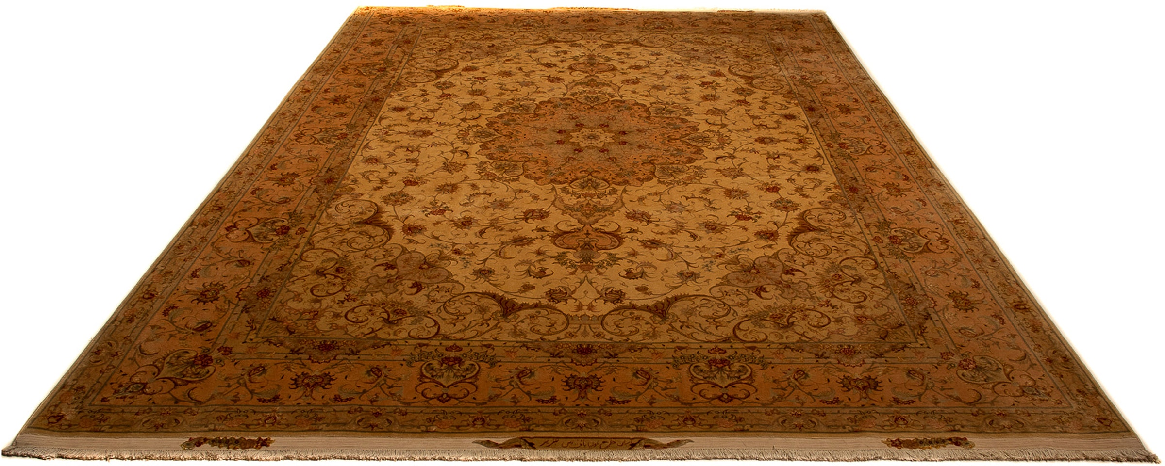 morgenland Orientteppich »Perser - Täbriz - Royal - 346 x 258 cm - gold«, r günstig online kaufen