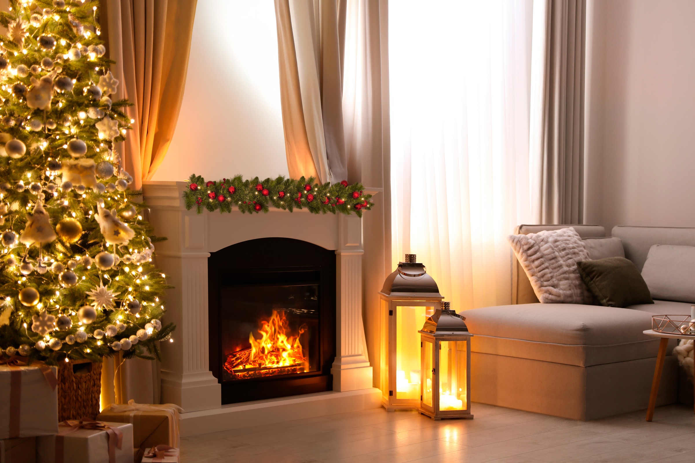 näve LED-Girlande »Noel« Batteriefach mit Ein- / Ausschalter, inkl. Timer (6on/18off)