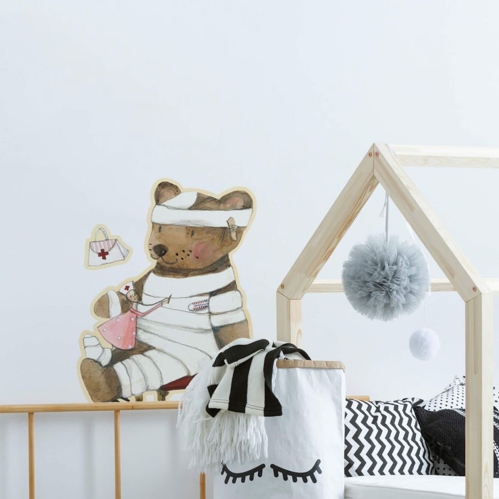 Wall-Art Wandtattoo »Gute Besserung kleiner Teddy«, (1 St.)