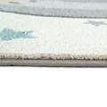 Lüttenhütt Kinderteppich »Cosmova«, rechteckig, 17 mm Höhe, Kurzflor, Motiv Tiere & Berge, Pastell-Farben, ideale Teppiche fürs Kinderzimmer