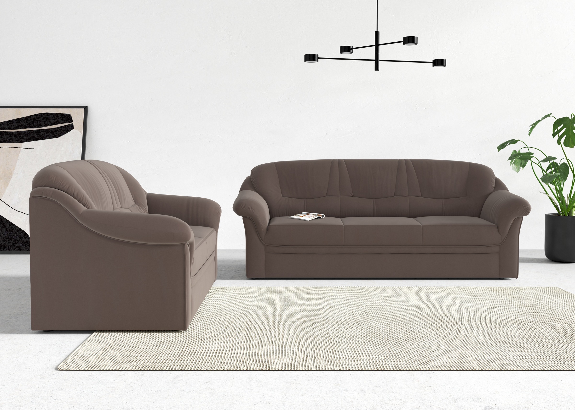 DOMO collection 2-Sitzer "Montana für kleine Räume, Breite 146cm, komfortab günstig online kaufen