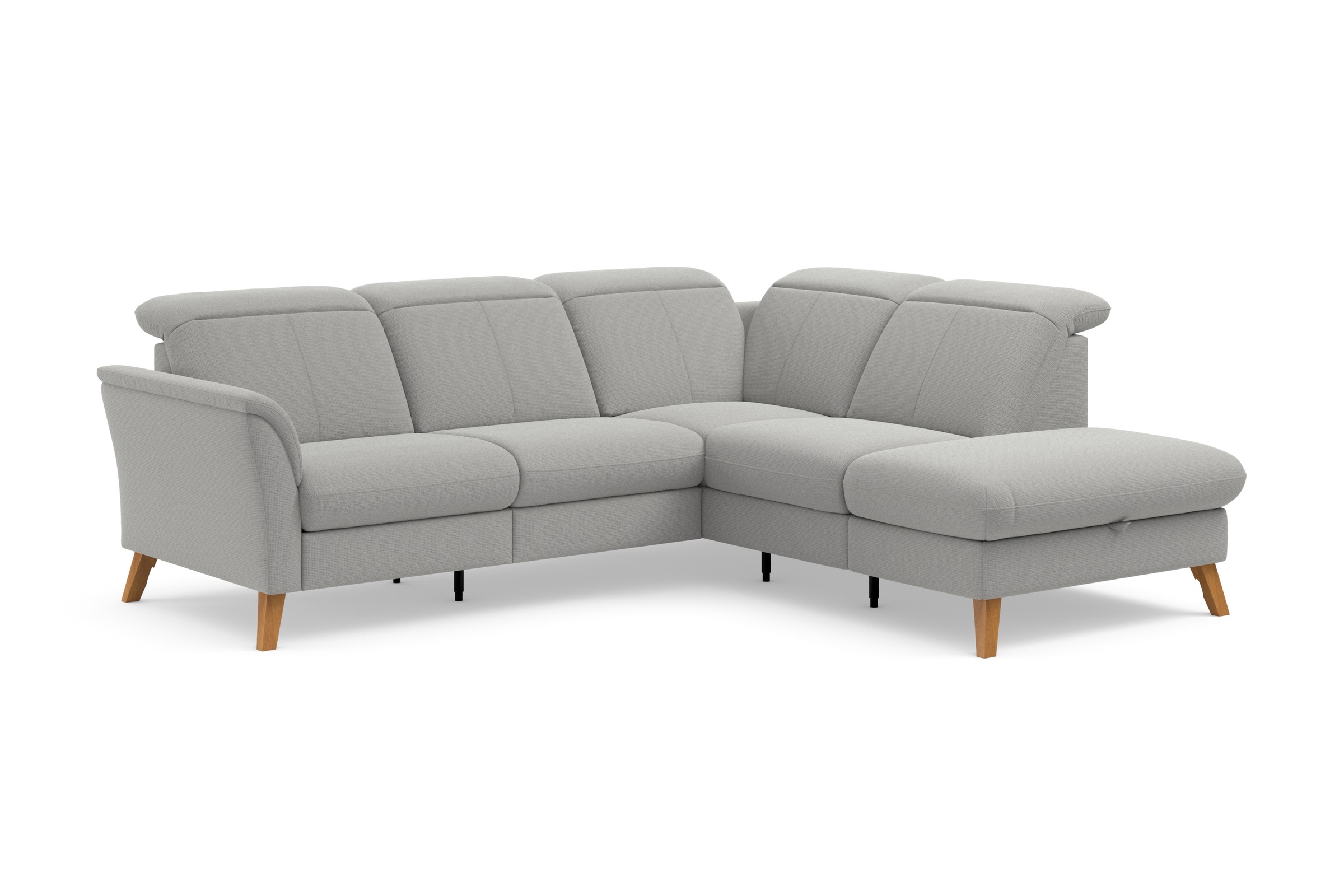 sit&more Ecksofa »Romero L-Form«, wahlweise mit oder ohne TV-Funktion, Bettfunktion, Bettkasten