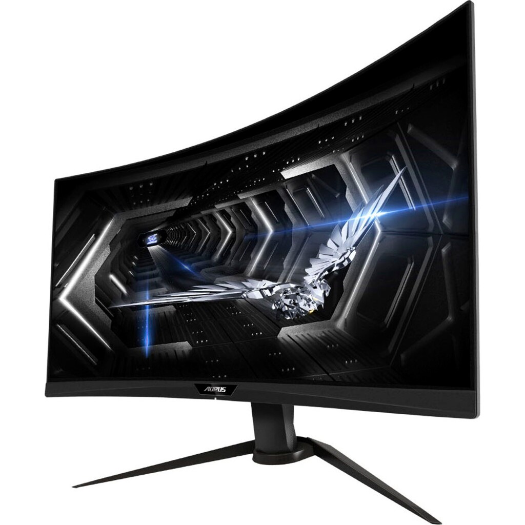 Gigabyte Gaming-Monitor »AORUS CV27Q«, 68,6 cm/27 Zoll, 2560 x 1440 px, QHD, 1 ms Reaktionszeit, 165 Hz, Neigbarkeit -20°C ~ +20°C