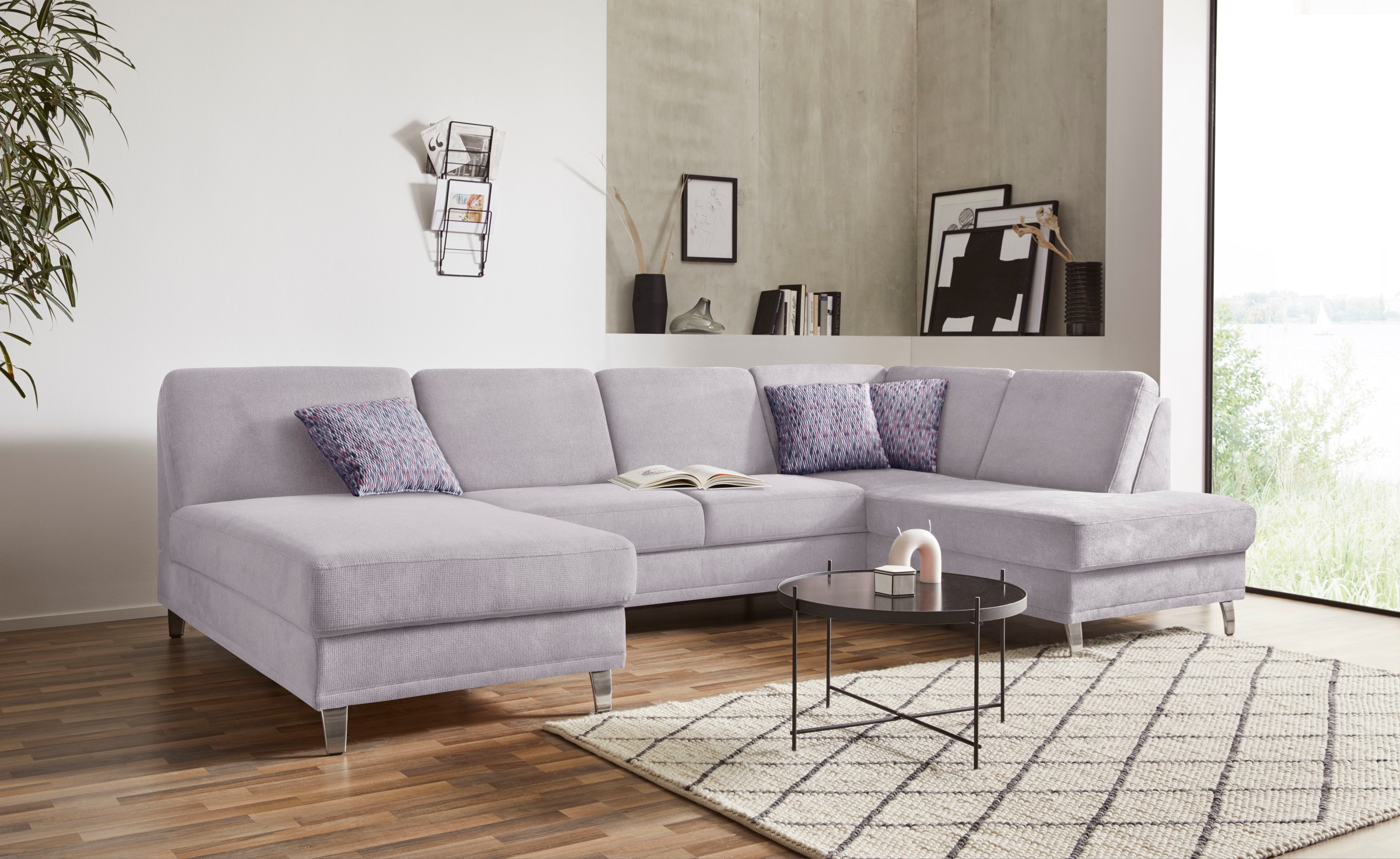 sit&more Wohnlandschaft »Clio U-Form« wahlweise mit Bettfunktion und Bettka günstig online kaufen