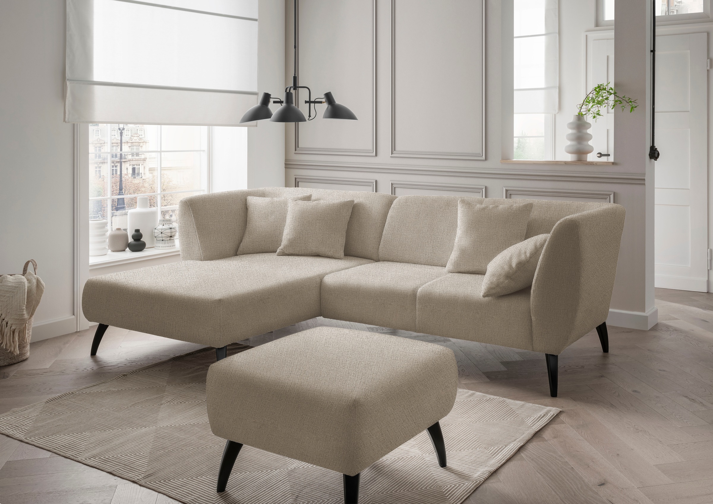 INOSIGN Ecksofa »Colori Polstermöbel mit zeitlos eleganter Rückenführung. L günstig online kaufen