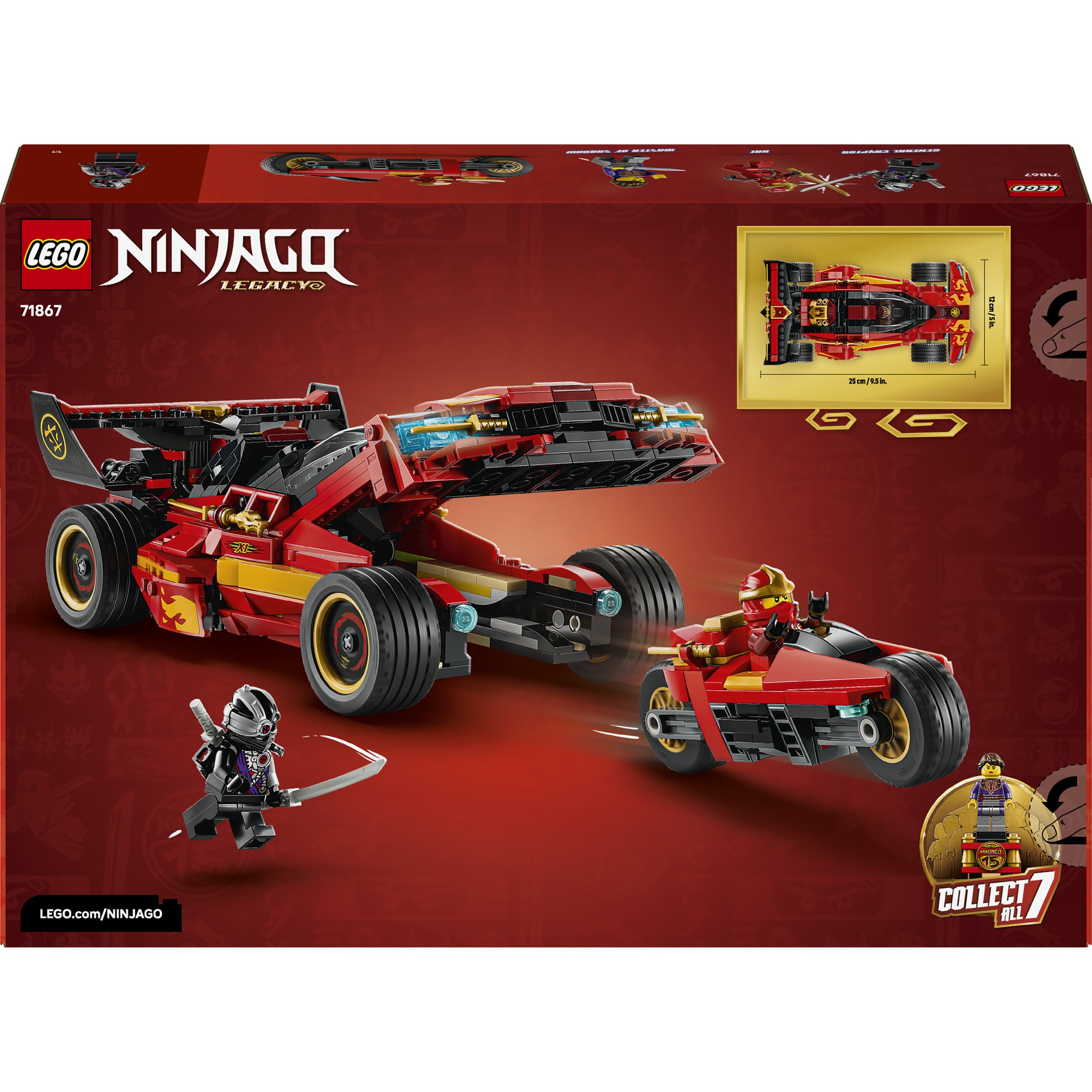LEGO® Konstruktionsspielsteine »15-jähriges Jubiläum: X-1 Ninja Supercar (71867), LEGO Ninjago« Made in Europe