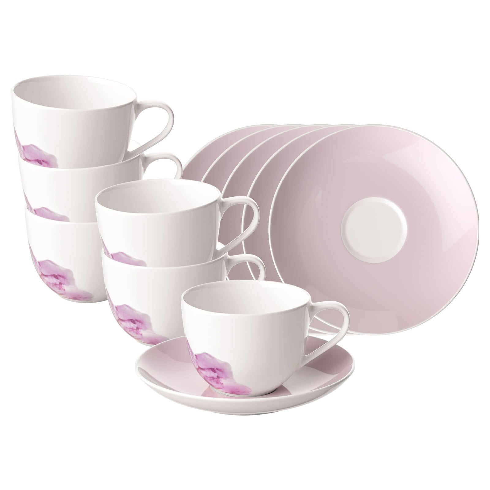 Villeroy & Boch Tasse »Kaffeetassen mit Untertassen Rose Garden 160 ml 6er günstig online kaufen