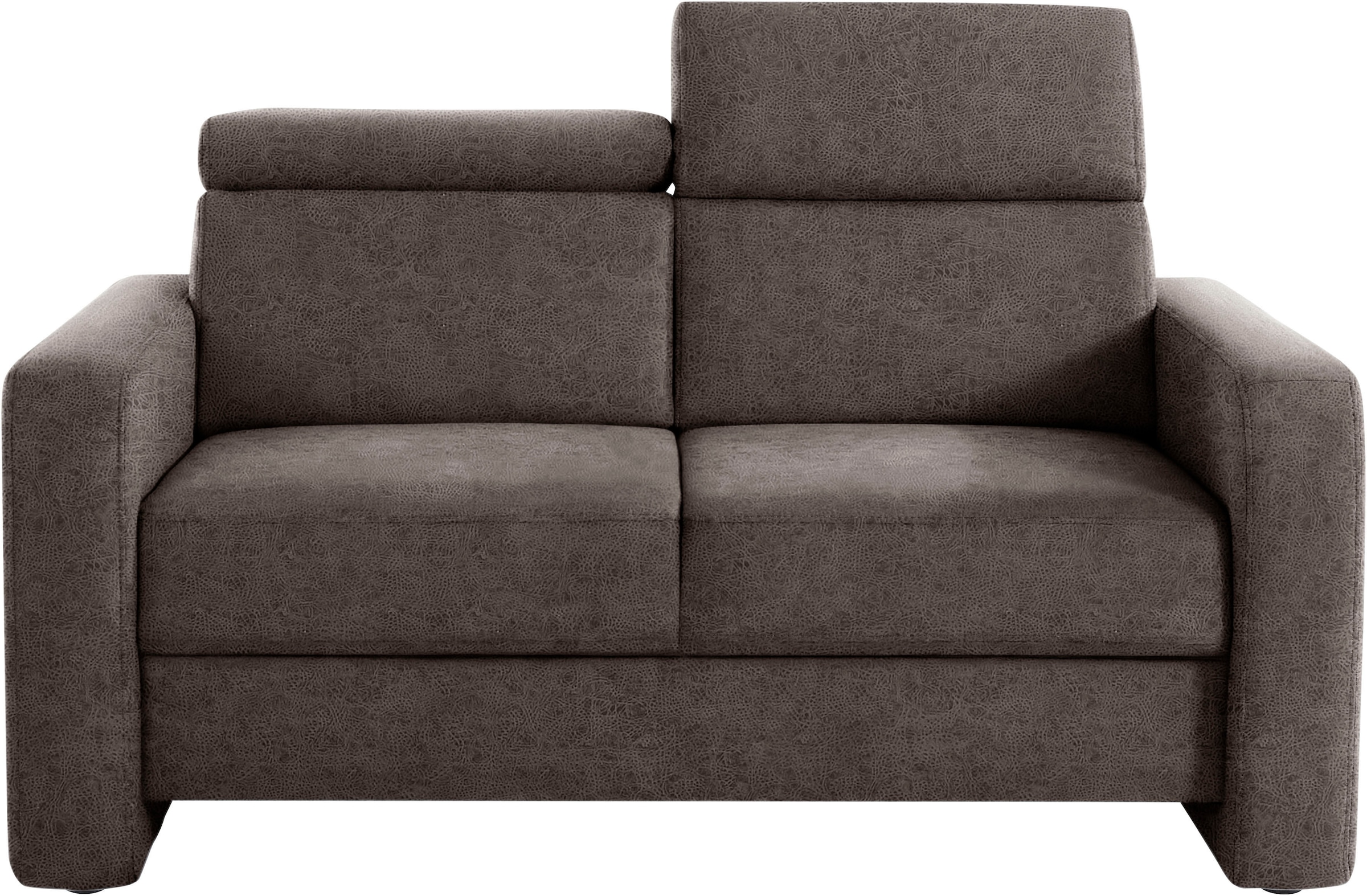 sit&more 2-Sitzer »Bologna«, inklusive Kopfteilverstellung und Federkern