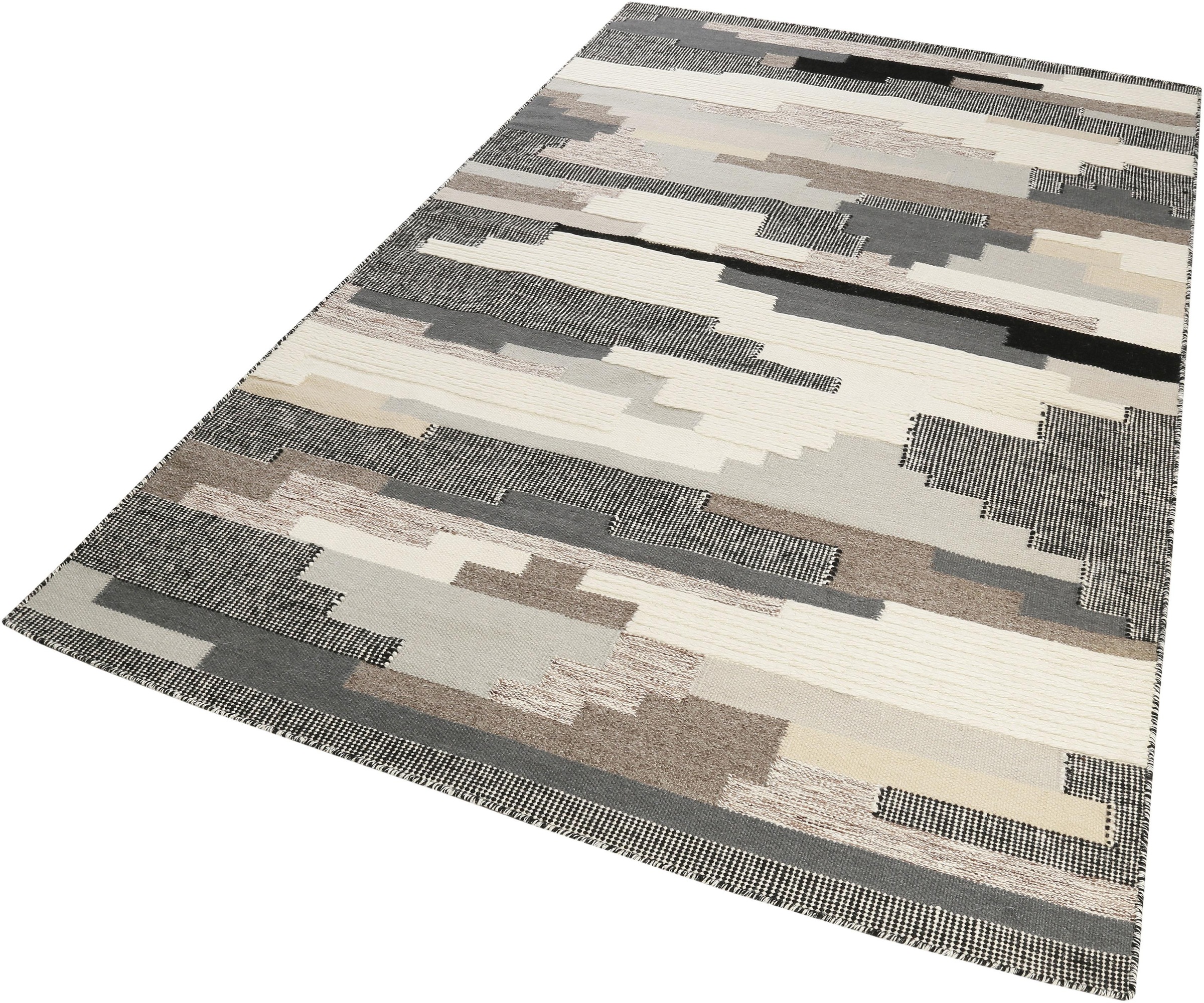 Esprit Wollteppich »Natham Kelim ESP-6012«, rechteckig, 8 mm Höhe, reine Wo günstig online kaufen