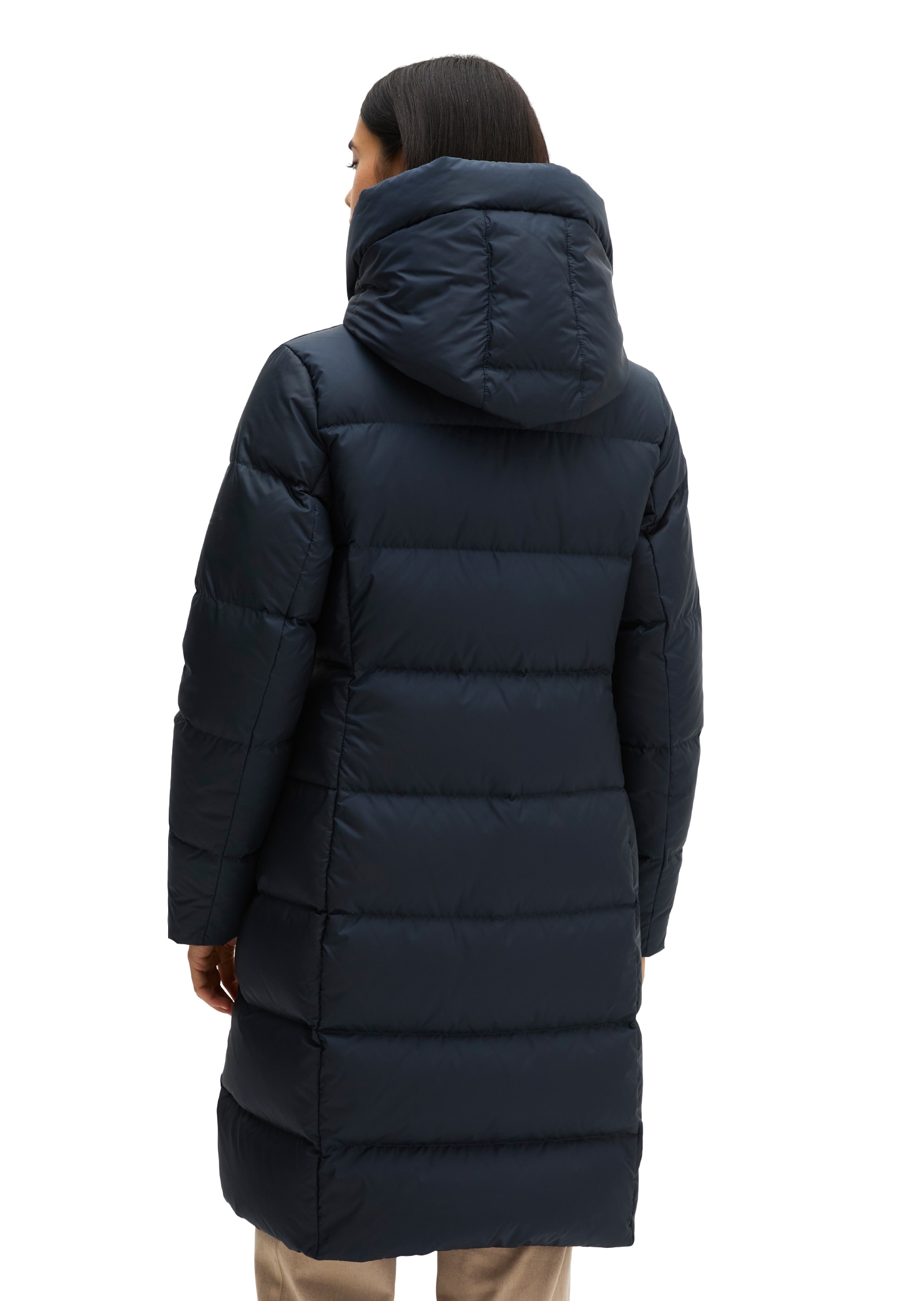 Marc O'Polo Daunenmantel mit 2-Way-Zipper und großer Kapuze - aktuelle HW26-Kollektion