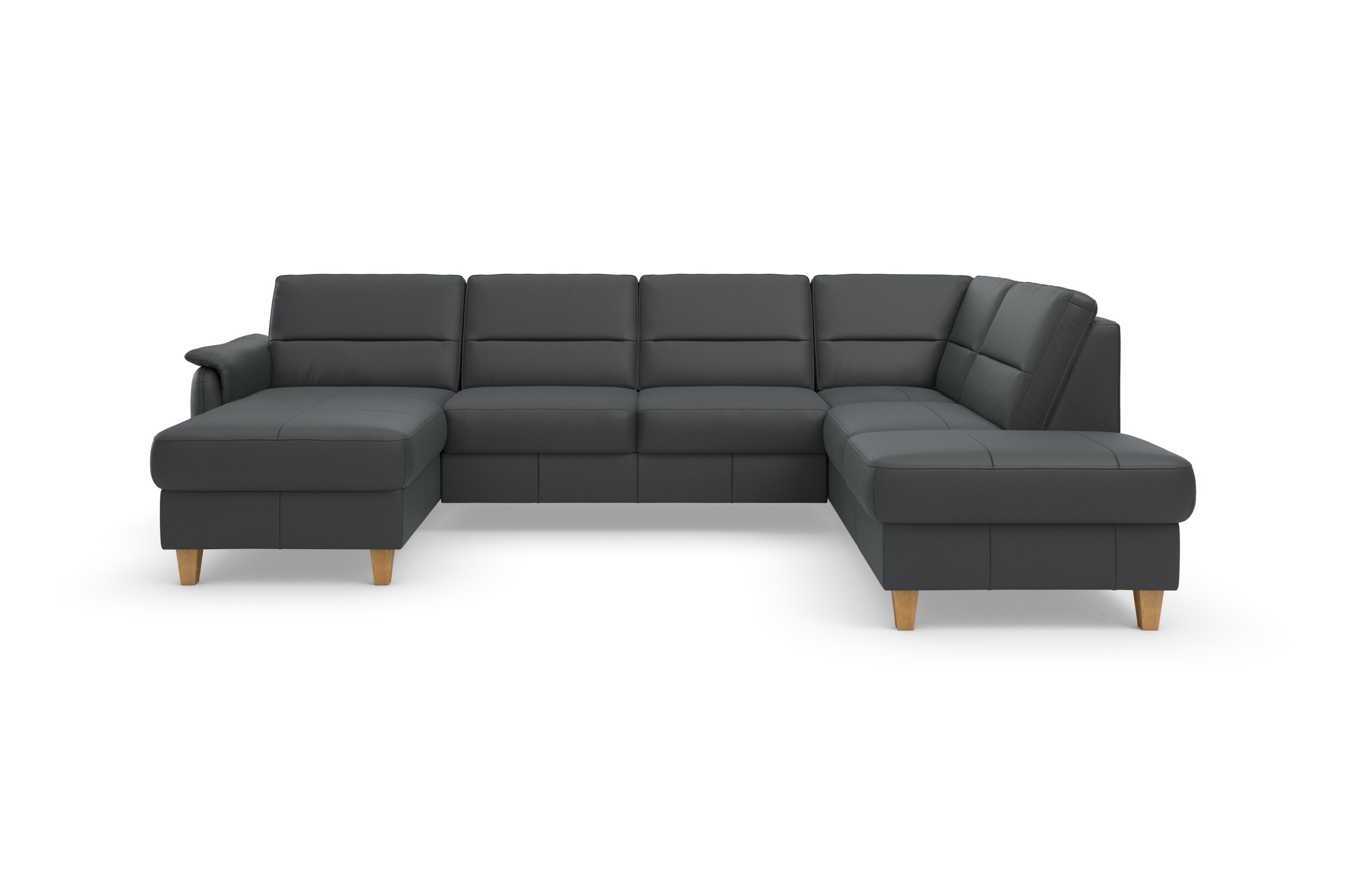 Home affaire Wohnlandschaft »Palmera U-Form, B: 308 cm« optional Bettfunkti günstig online kaufen