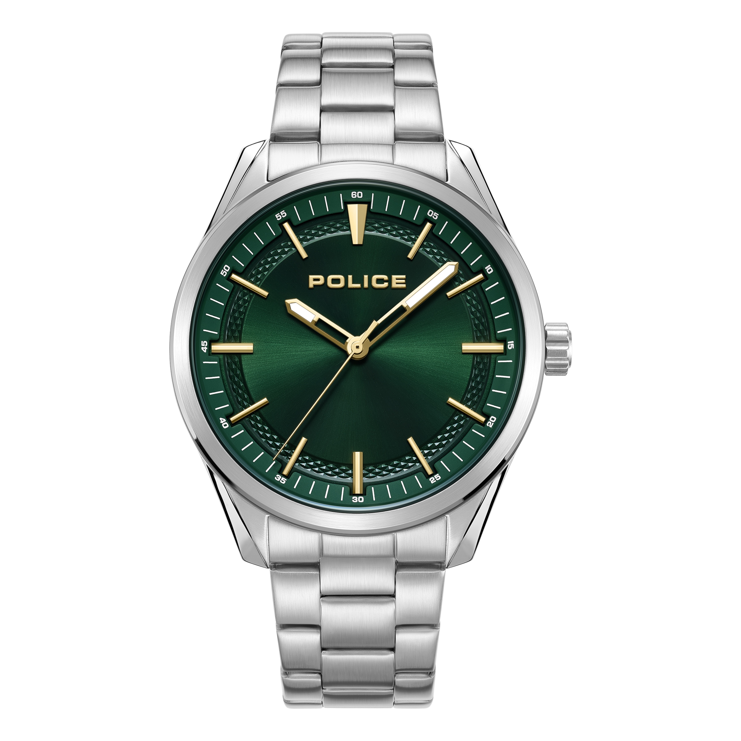 Police Quarzuhr »Grille« Armbanduhr, Herrenuhr, Edelstahlarmband, analog