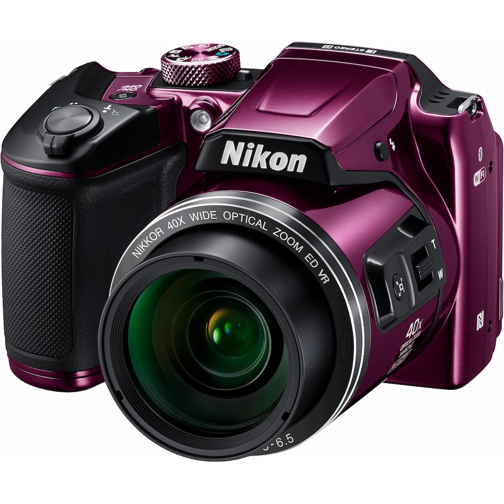 Nikon Kompaktkamera »Coolpix B500«, 16 MP, 40 fachx opt. Zoom, WLAN (Wi-Fi)-NFC-Bluetooth, 40 fach optischer Zoom