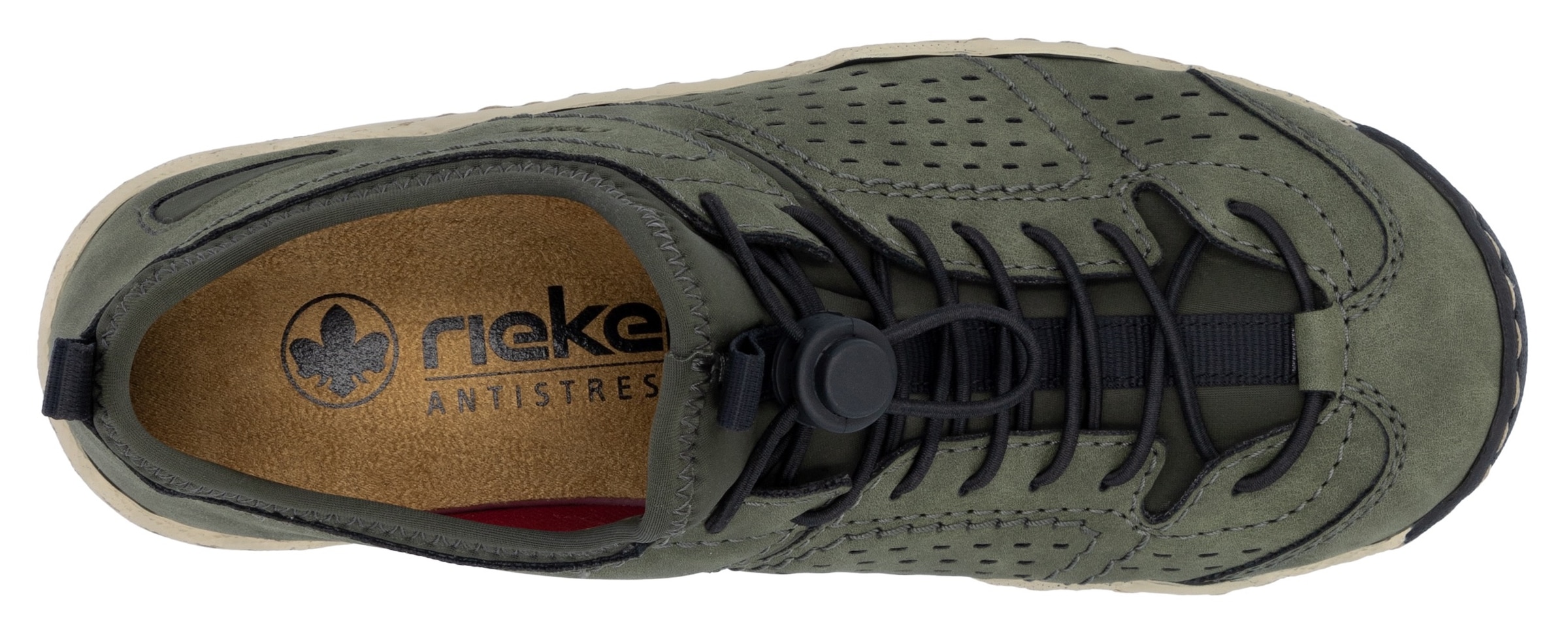 Rieker Slip-On Sneaker, Schlupfschuh, Freizeitsneaker, Halbschuh mit markanter Laufsohle