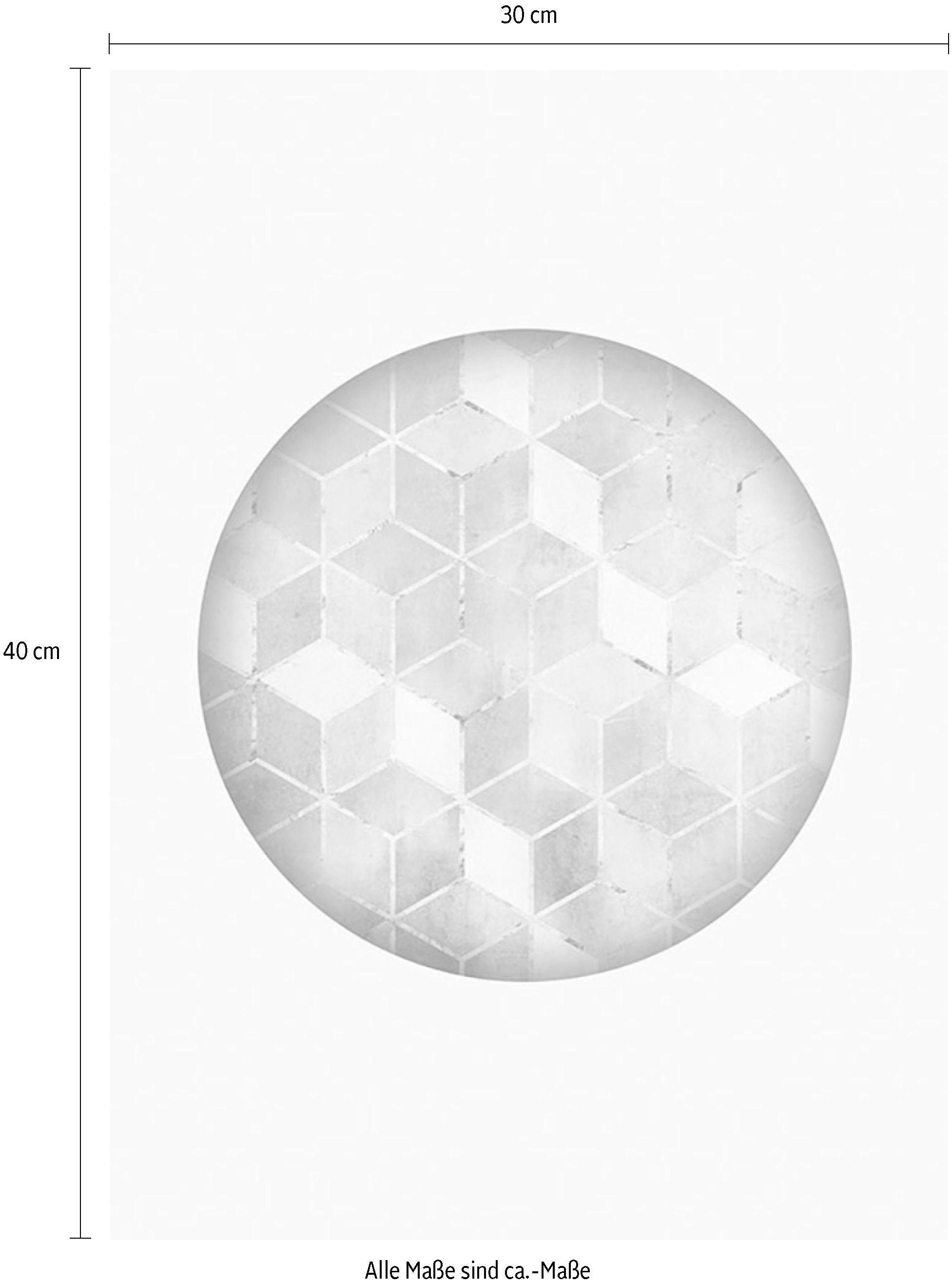 Komar Bild »Mosaik Circle Azzuro«, Formen-Kunst, (1 St.), Wandbild zur Dekoration - ohne Rahmen