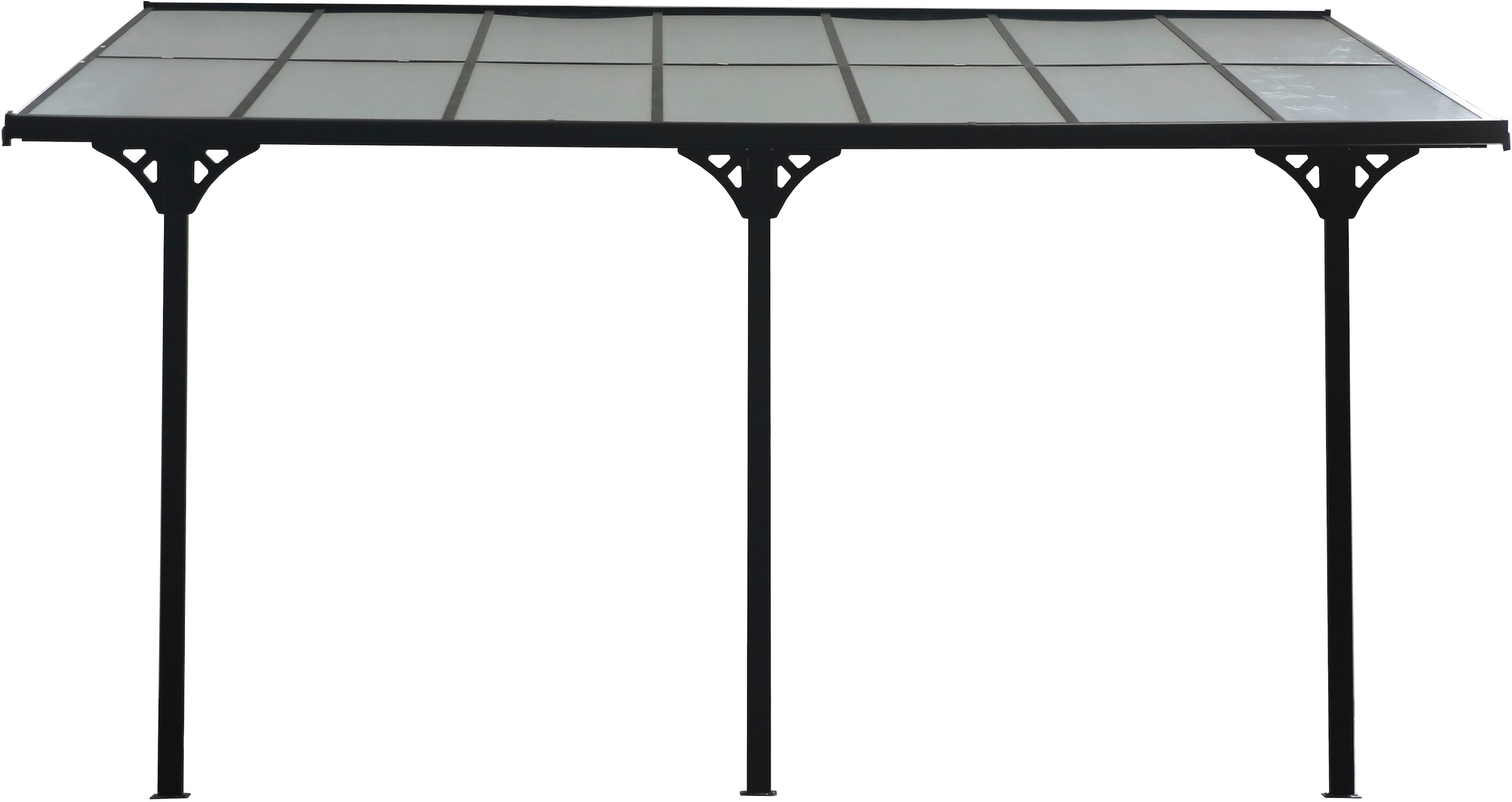 WESTMANN Terrassendach »Bruce«, Rahmen aus pulverbeschichtetem Aluminium, schwarz