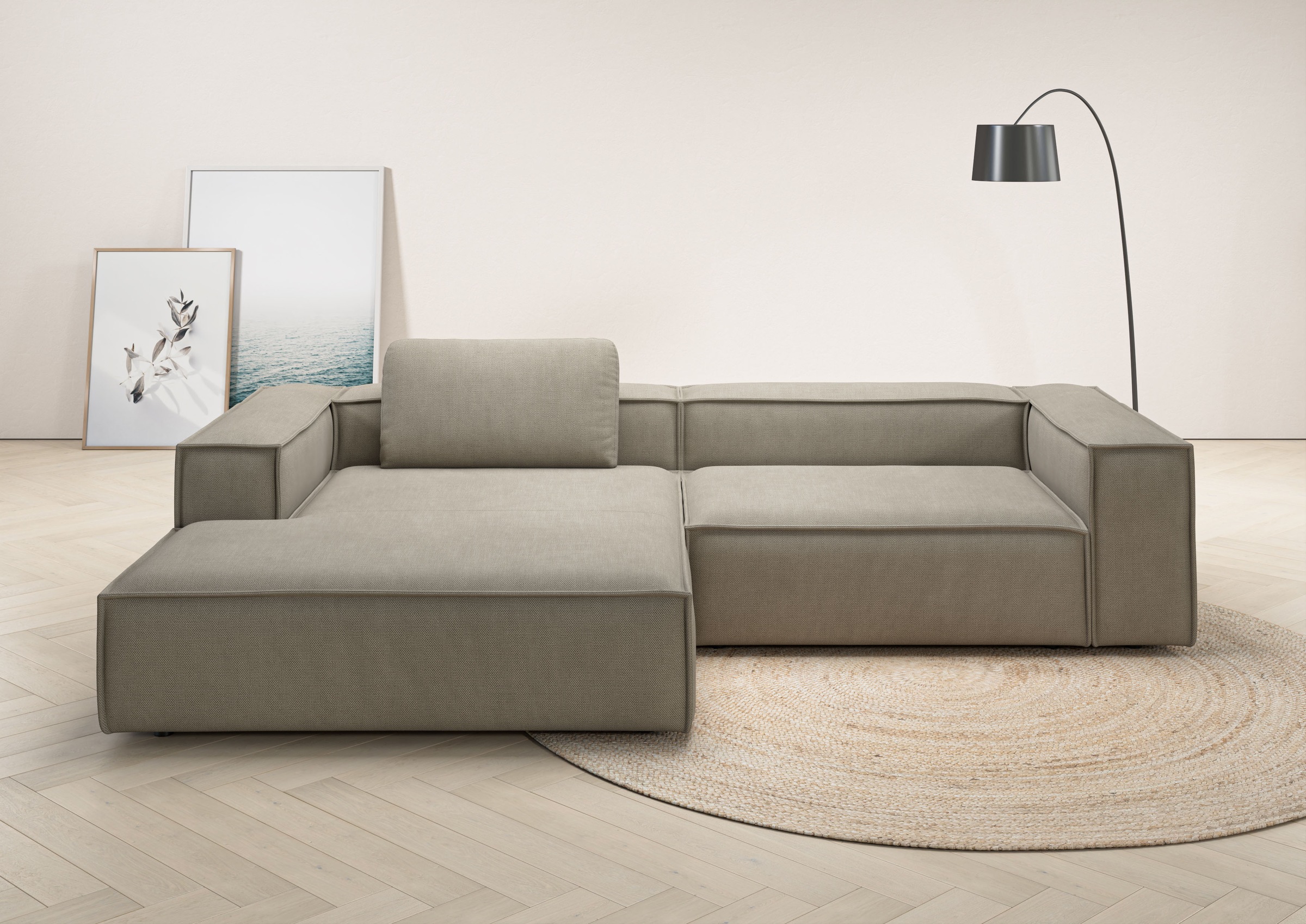 Places of Style Ecksofa »Watertown, modernes XXL L-Form, 306 cm breit«, Gro günstig online kaufen