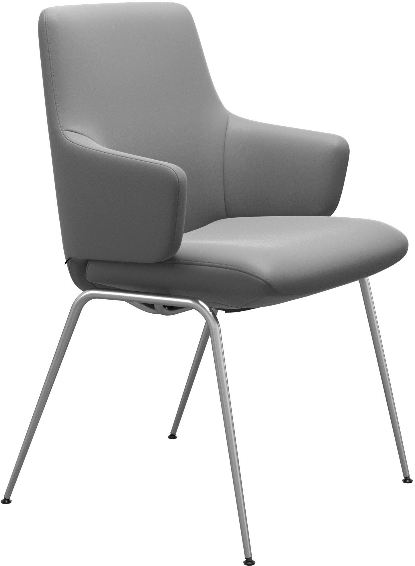 Stressless® Polsterstuhl »Laurel«, Leder BATICK, Low Back mit Armlehne, Größe L, mit Beinen aus Stahl in Chrom glänzend