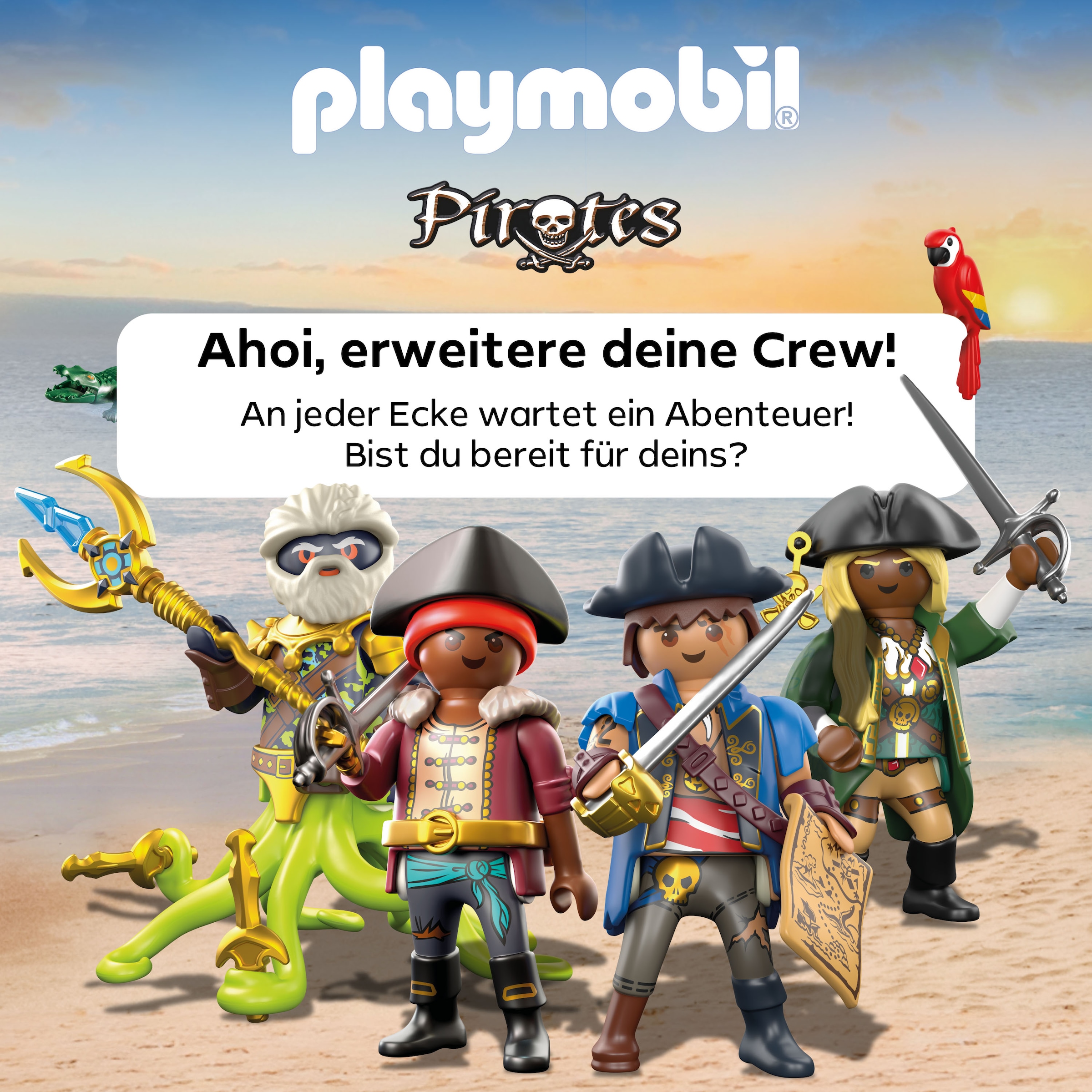 Playmobil® Konstruktions-Spielset »Piratenhafen mit Seeräuber-Gefängnis (71792), Playmobil Pirates«, (165 St.), Made in Germany