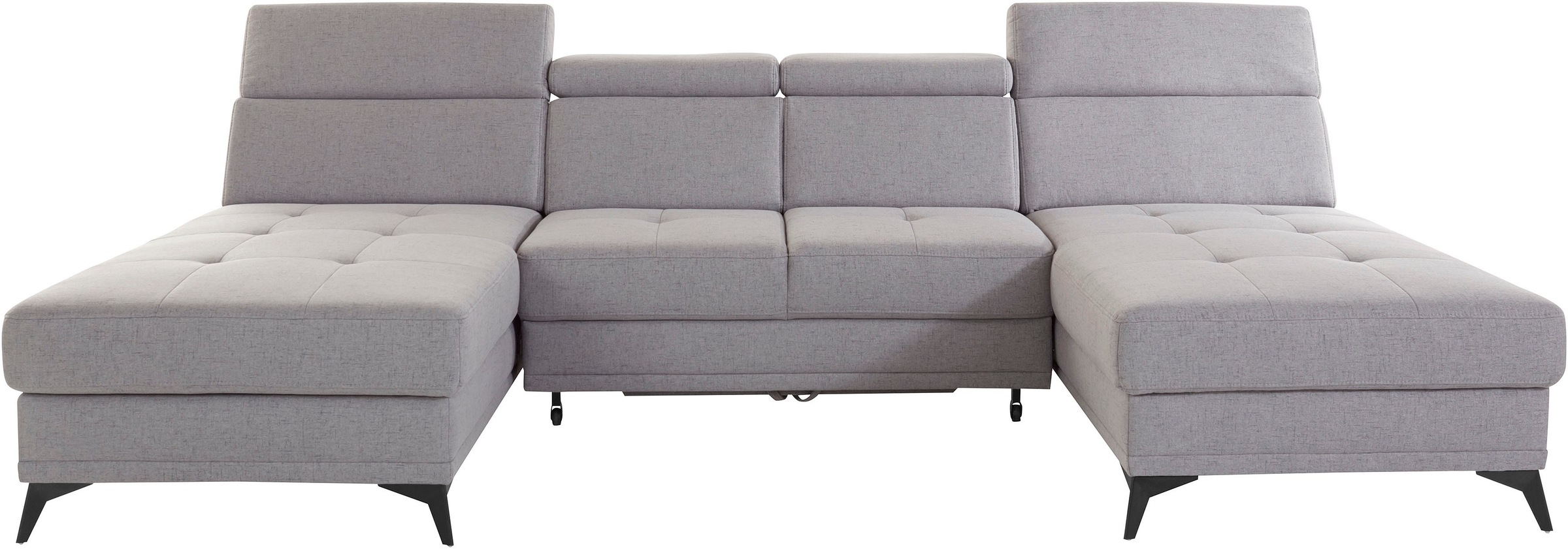 Home affaire Wohnlandschaft »Cardiz U-Form« inkl.Kopfteilverstellung und Fe günstig online kaufen