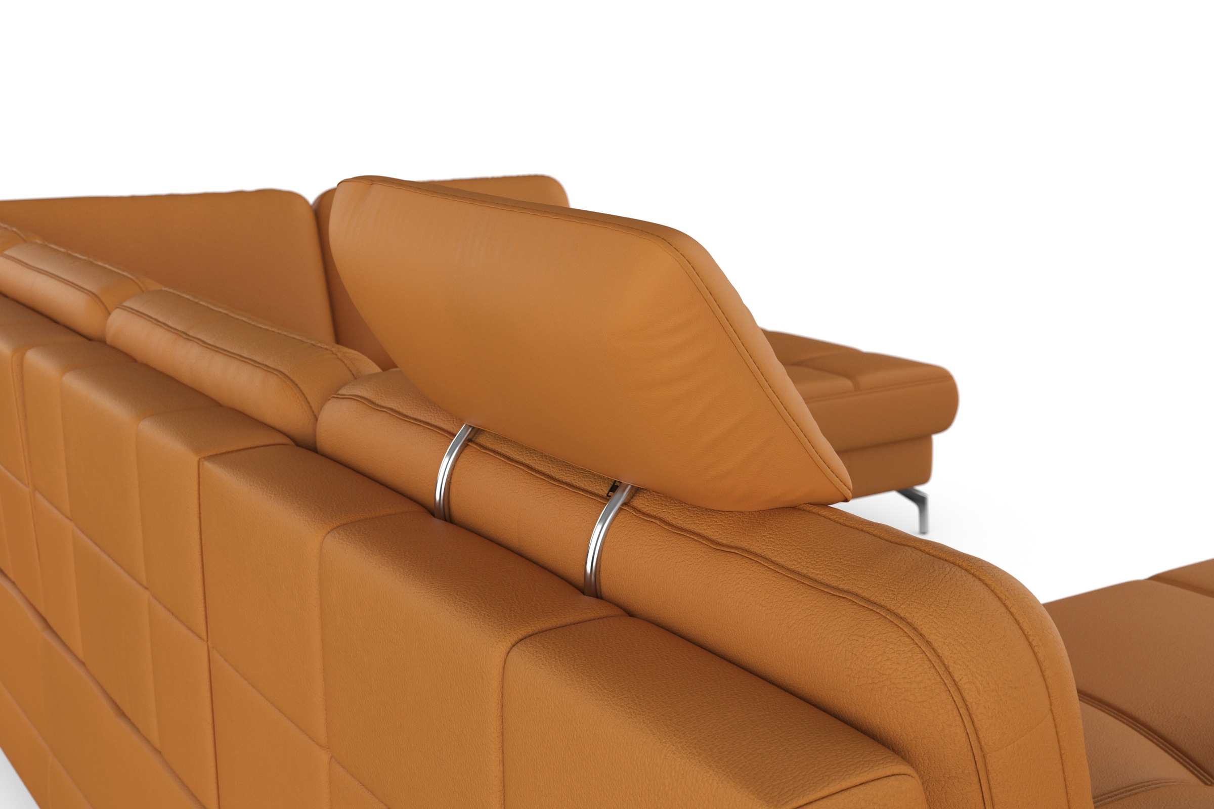 sit&more Wohnlandschaft »Bendigo U-Form«, inklusive Sitztiefenverstellung, Bodenfreiheit 12 cm, in 2 Fußfarben