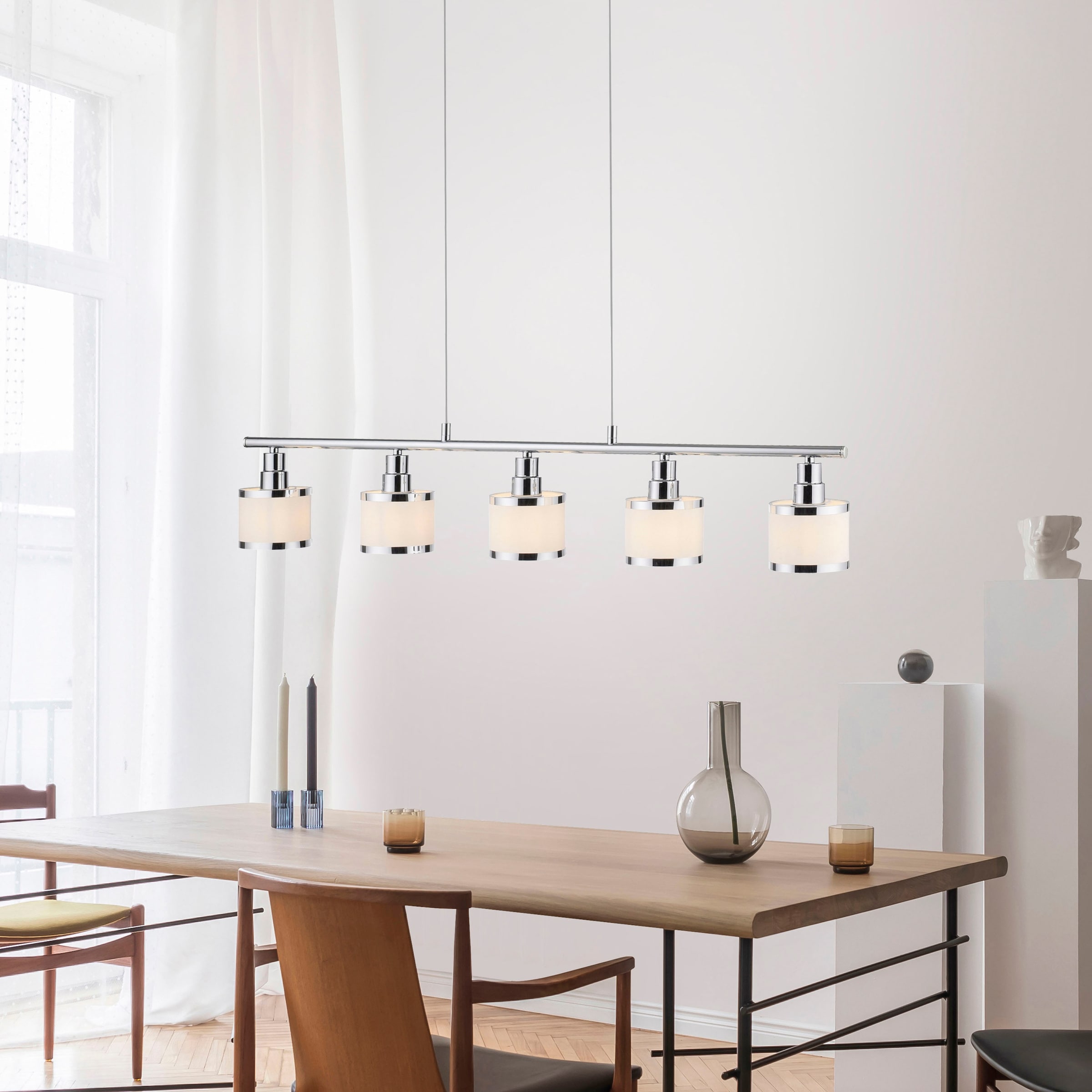 JUST LIGHT Pendelleuchte »ACCOR«, 5 flammig, Leuchtmittel E14 | ohne Leuchtmittel