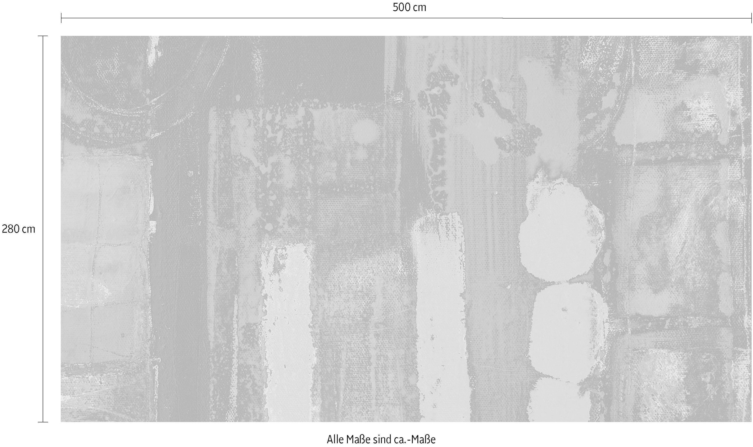 Komar Vliestapete »Digitaldruck Vlies - Stems Blooming Blue - Größe 500 x 280 cm«, bedruckt, Wohnzimmer, Schlafzimmer