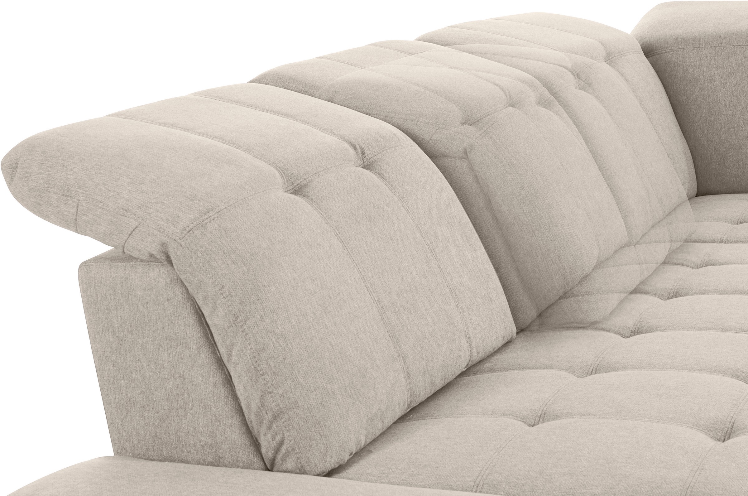 COTTA Ecksofa »Holiday L-Form mit Sitztiefen-, Armteil- und Kopfteilverstellung«, wahlweise mit Bettfunktion & Bettkasten