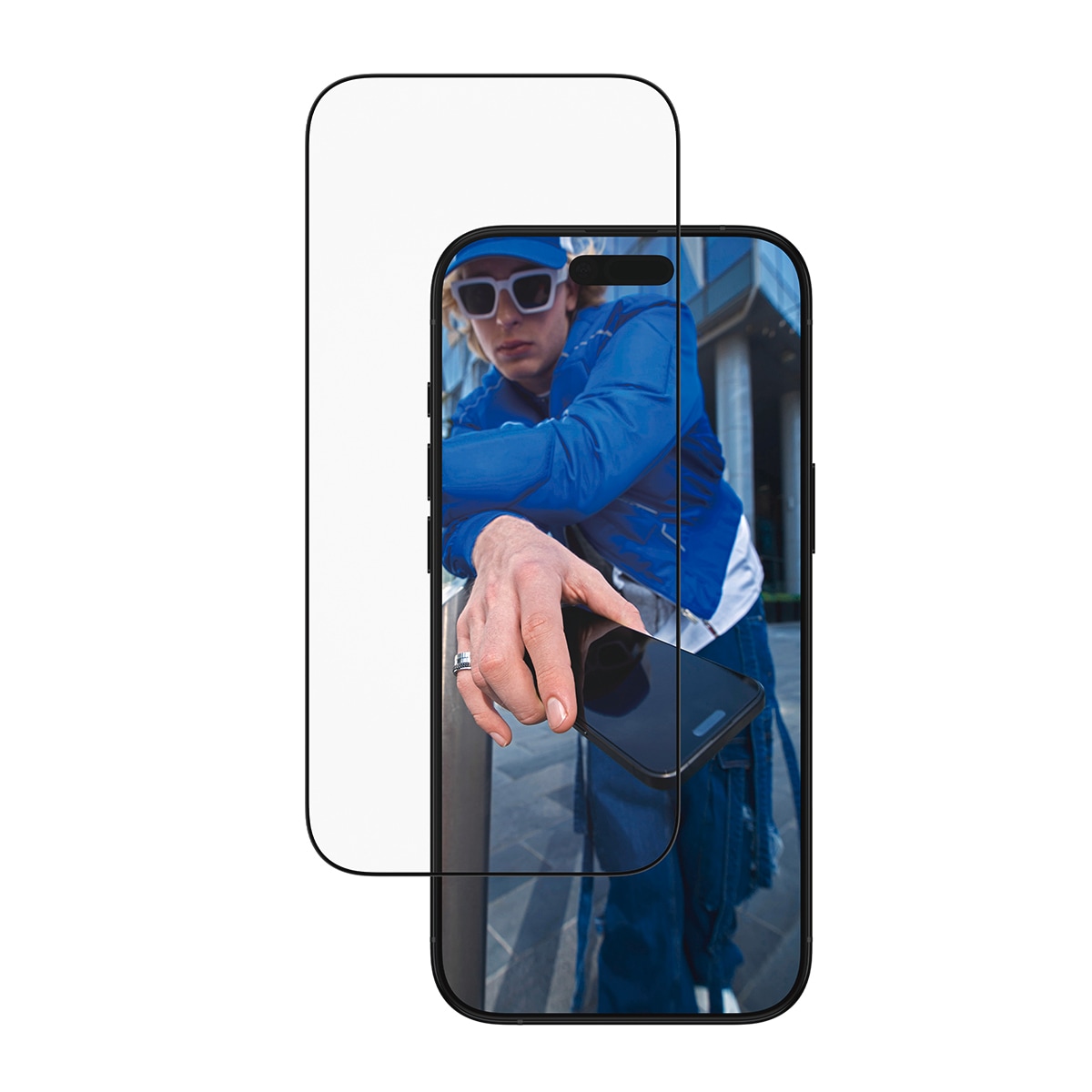 CARE by PanzerGlass Displayschutzglas »Ultra-Wide Fit Screen Protector« für Apple iPhone Air Displayschutzfolie, Schutzfolie, Bildschirmschutz, kratz- & stoßfest