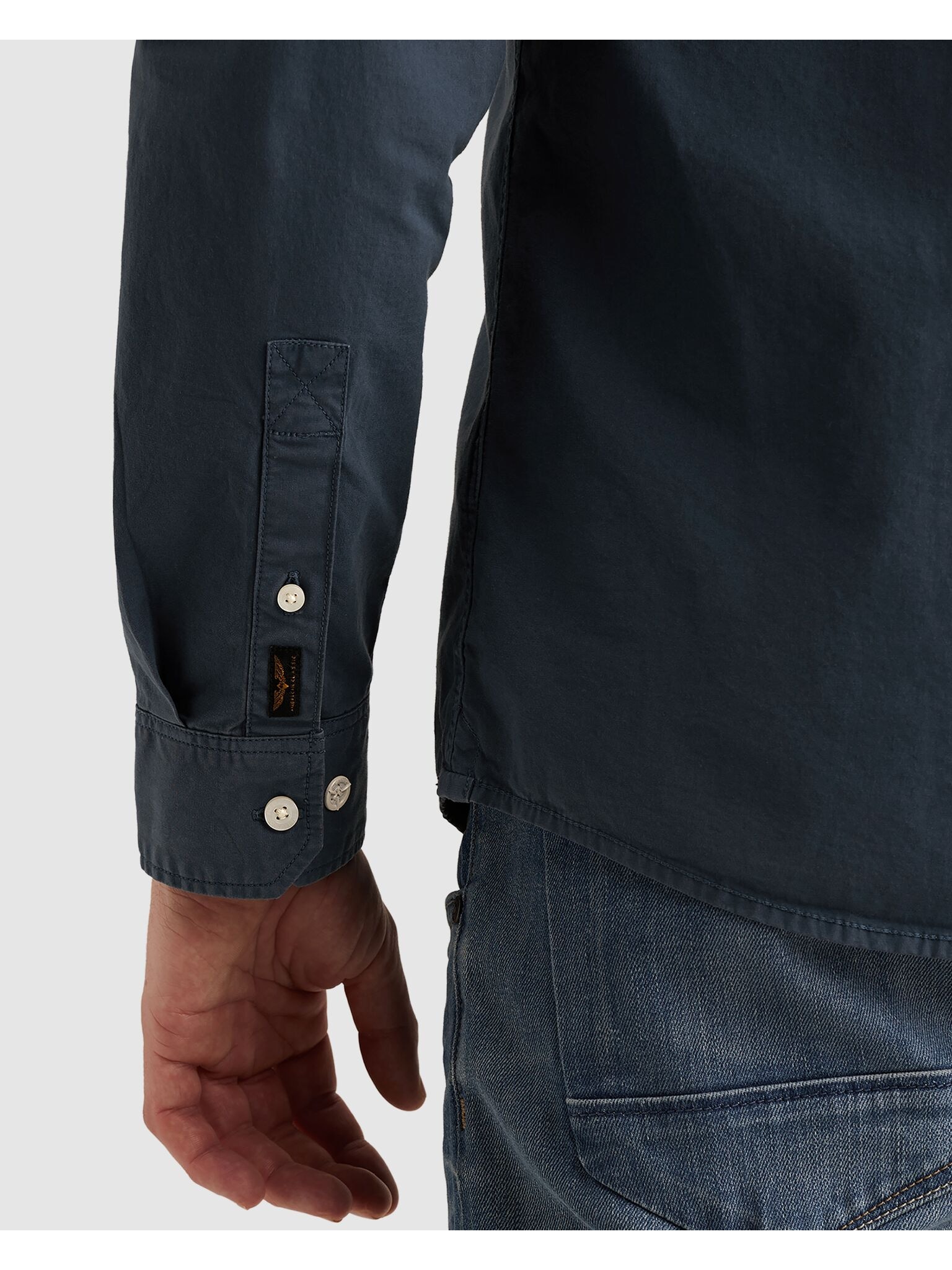 PME LEGEND Langarmhemd Button-down-Kragen