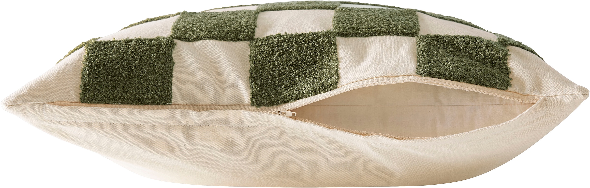 homsy by Ana Johnson Dekokissen »Chessley« 3D-Optik aus Baumwolle, Zweiseitiges Design, Pflegeleicht