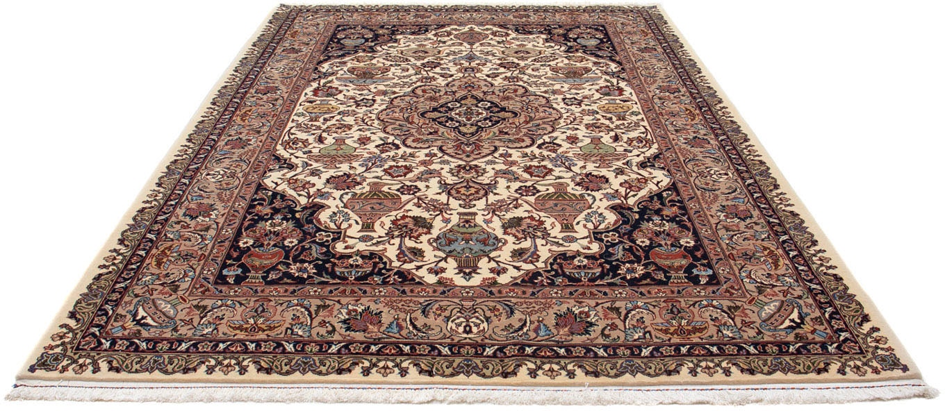 morgenland Wollteppich »Kaschmar Blumenmuster Beige 292 x 203 cm«, rechteck günstig online kaufen