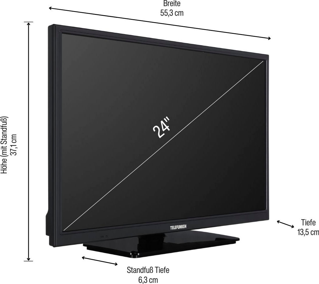Telefunken LED-Fernseher, 60 cm/24 Zoll, HD-ready, Smart-TV