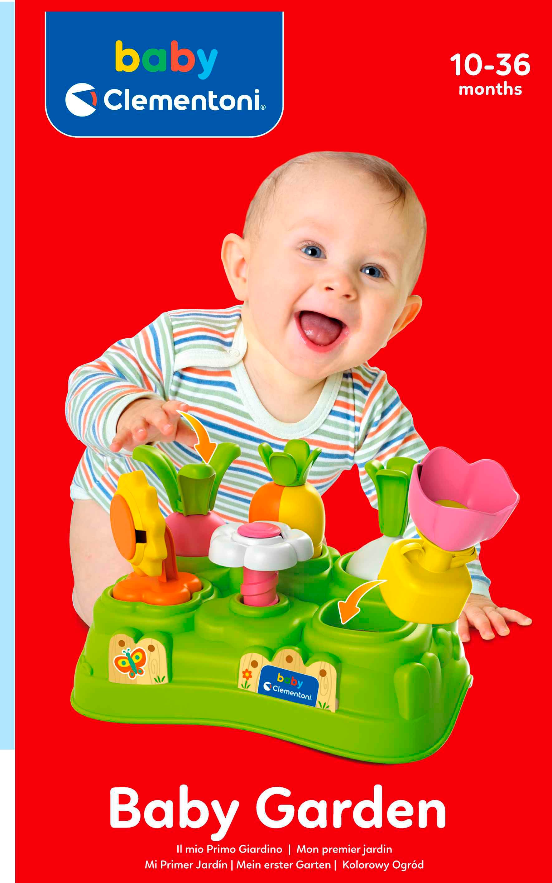 Clementoni® Steckspielzeug »Baby Clementoni, Mein erster Garten« Made in Europe