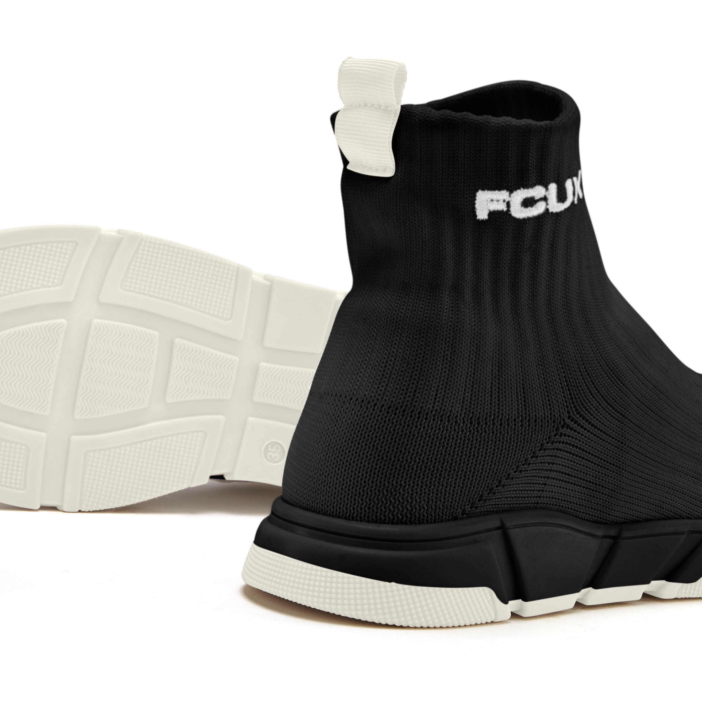 FCUK Sneaker »Sock Boot,«, Freizeitschuh, Sock Sneaker, High Top Sneaker, Stiefelette, Halbschuh