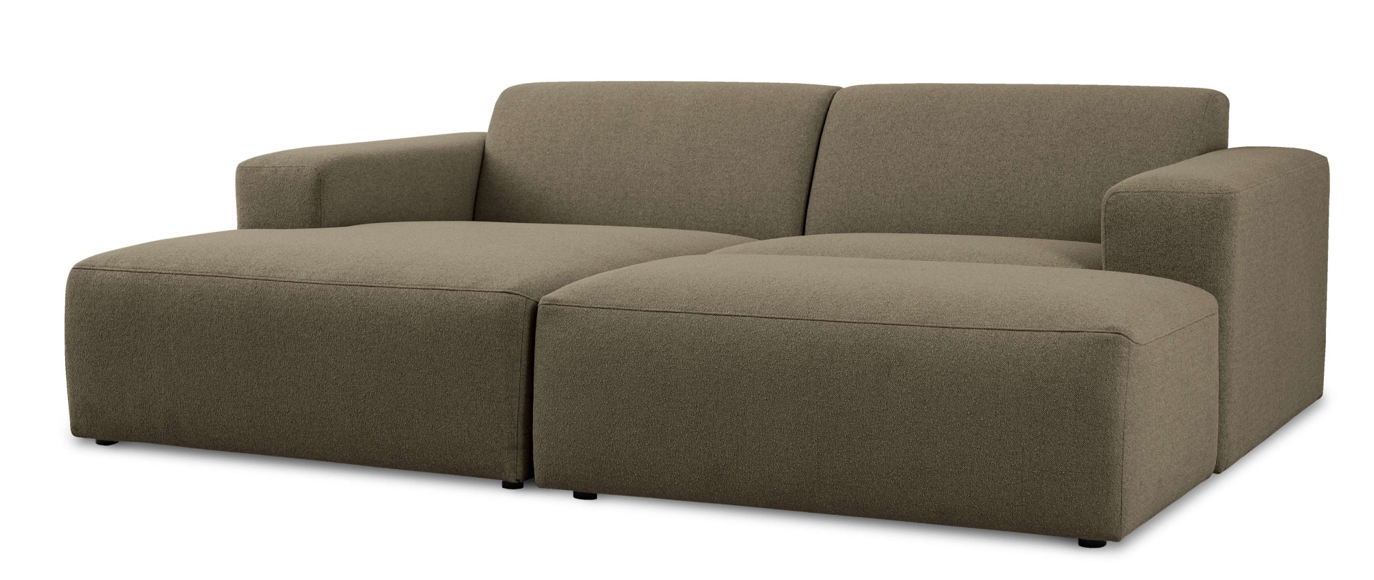 INOSIGN Ecksofa »Koa,228cm, L-Form, Modulsofa, Webstoff, Cord«, Designsofa, Set, Hocker inklusive, weicher Lounge-Sitzkomfort