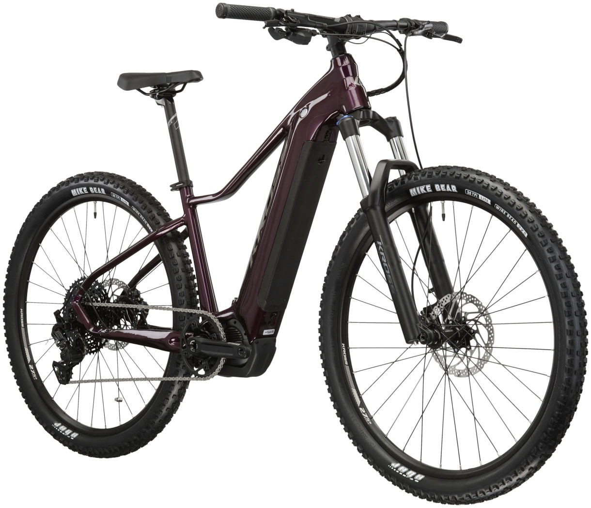 Kross E-Bike »E-MTB Lea Boost 5.0 27.5 Zoll lila«, 10 Gang, microSHIFT, ADVENT X M6205, Mittelmotor 250 W, Pedelec, Elektrofahrrad für Damen und Herren