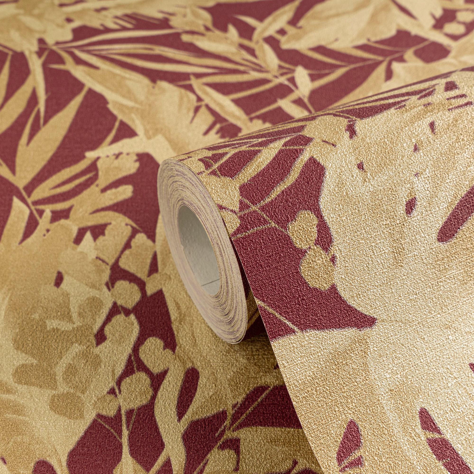 CosmoLiving by Cosmopolitan Vliestapete »Earthlines – Tropische Vliestapete« matt strukturiert Natürliche Blätter in harmonischer Eleganz