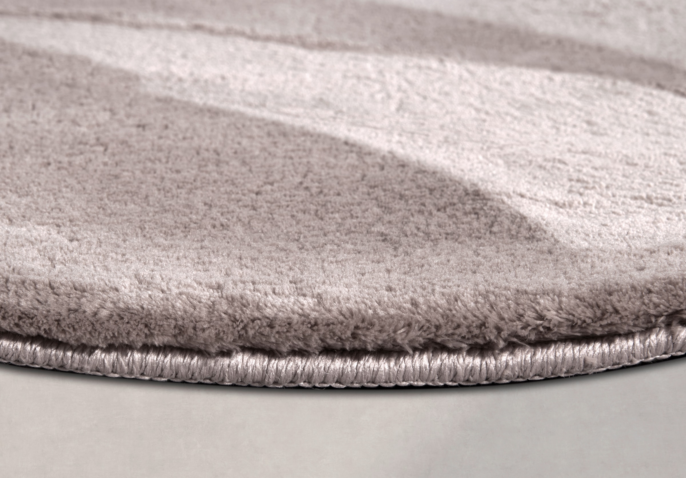 Villeroy & Boch Teppich »Leon«, rund, 15 mm Höhe, Langflor, Shaggy, einfarbig, flauschig, weich, glänzend, modern, uni