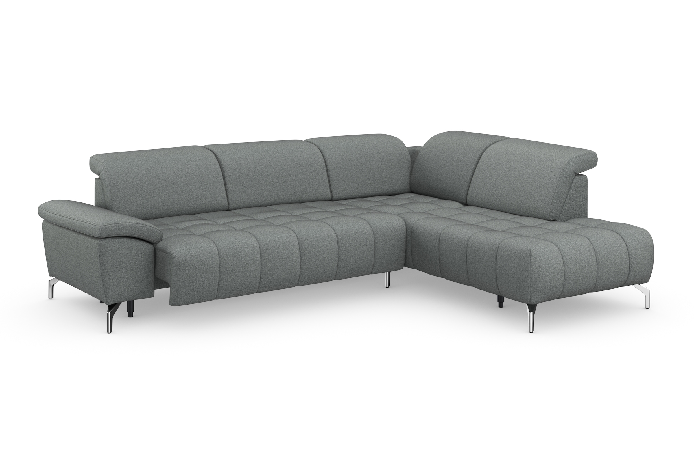 sit&more Ecksofa »Cool L-Form«, wahlweise mit Kopfteilverstellung und Vorziehsitz, motorisch