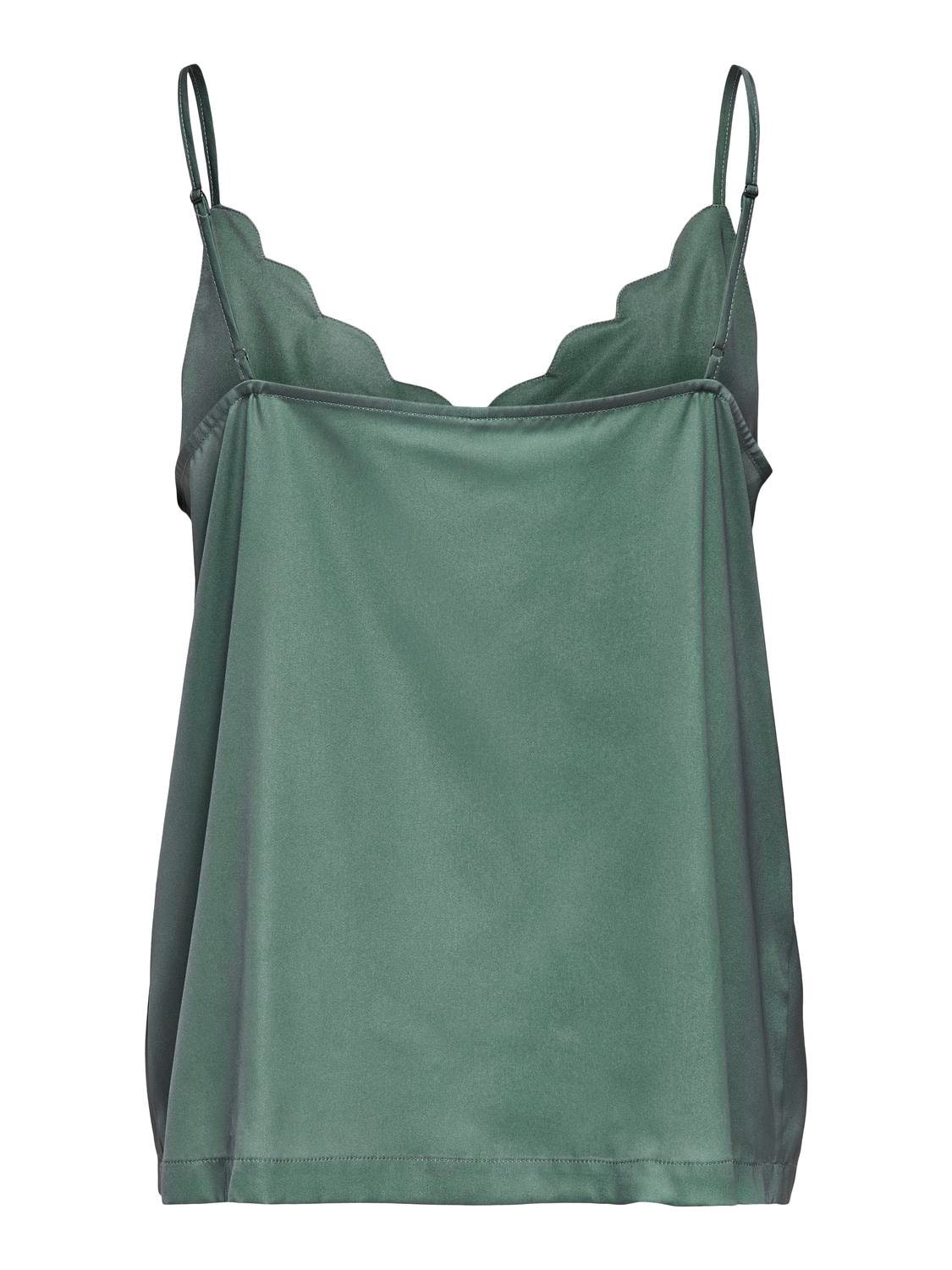 ONLY Spaghettitop »ONLDEBBIE SINGLET NOOS WVN« Kunstfaser, regular fit, Rundhals