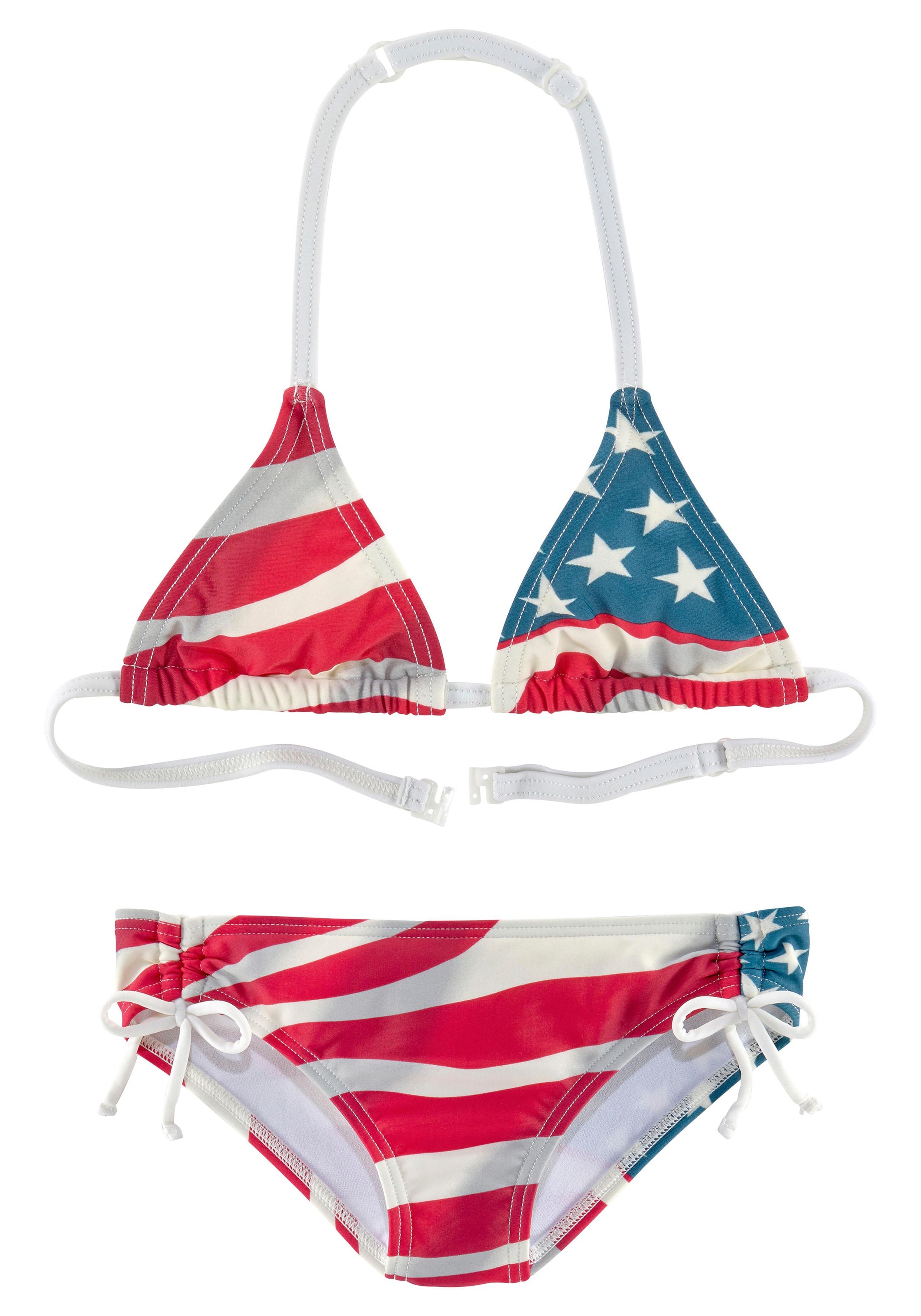 Bild von Homeboy Triangel-Bikini, im Design der USA-Flagge