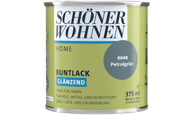 SCHÖNER WOHNEN-Kollektion Lack »Home«, (1), 375 ml, petrolgrün, glänzend, ideal für... kaufen
