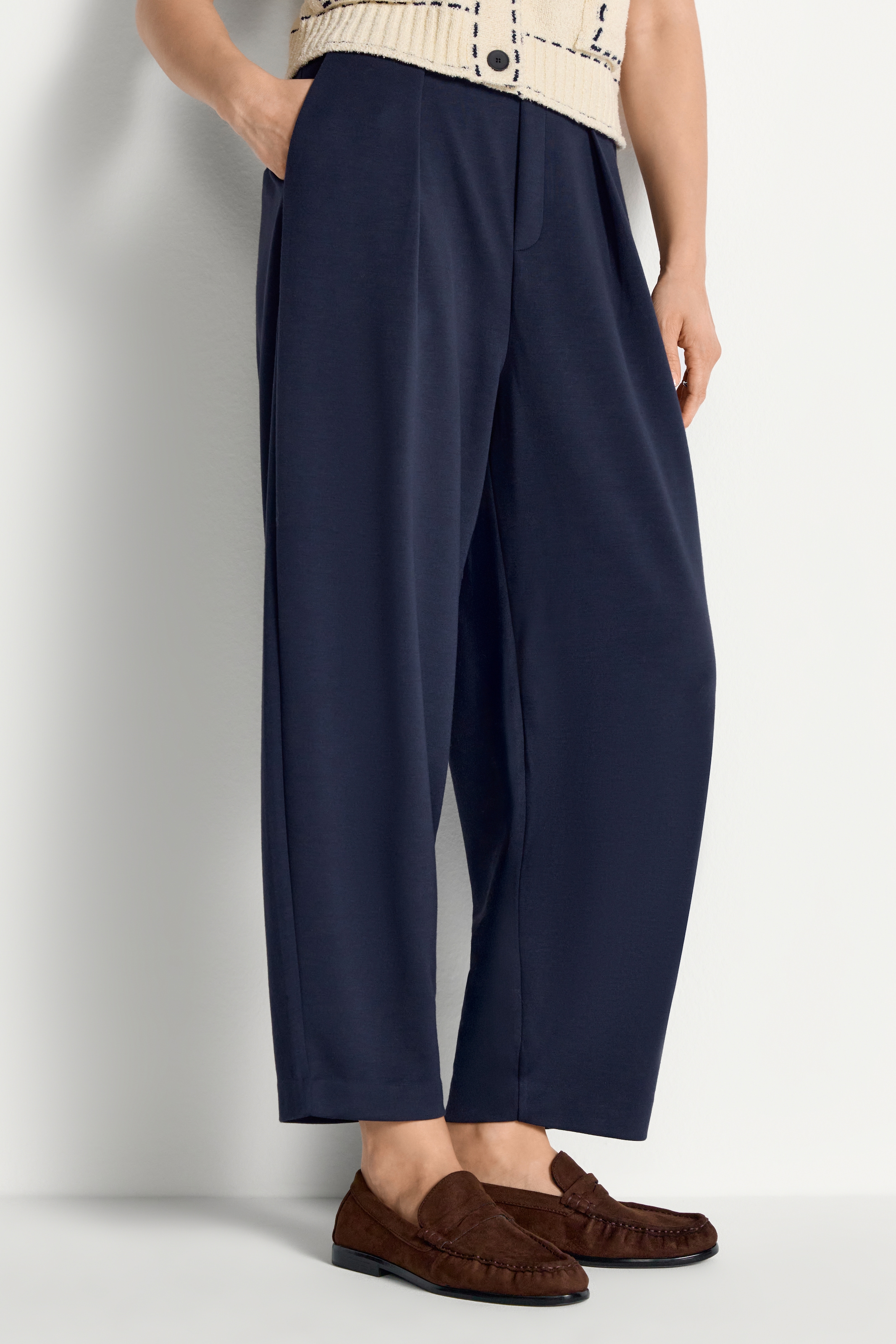 RICHROYAL Bundfaltenhose  im Barrel-Fit