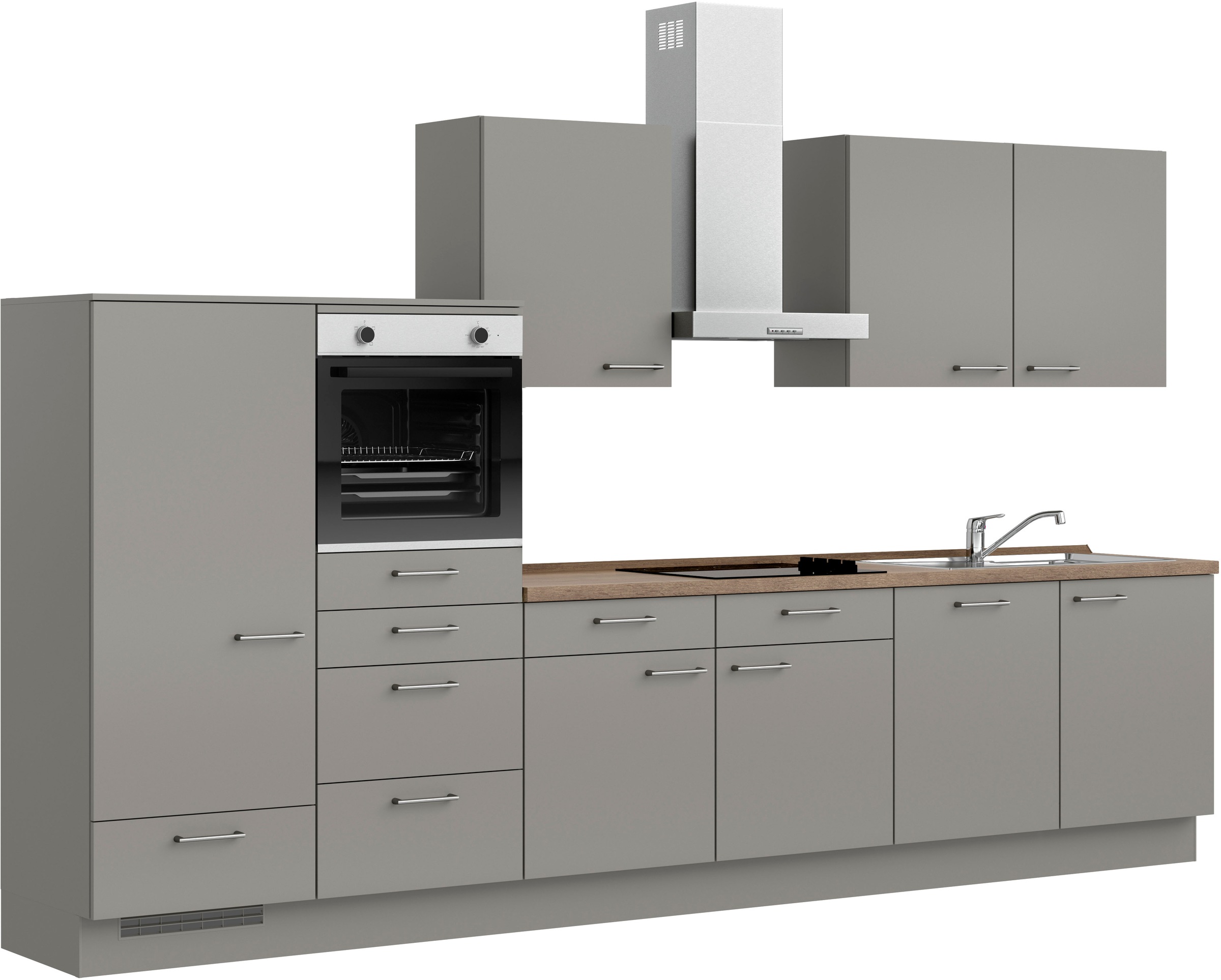 nobilia® Küchenzeile »"Laser I", Ausrichtung wählbar, Breite 360 cm« vormon günstig online kaufen