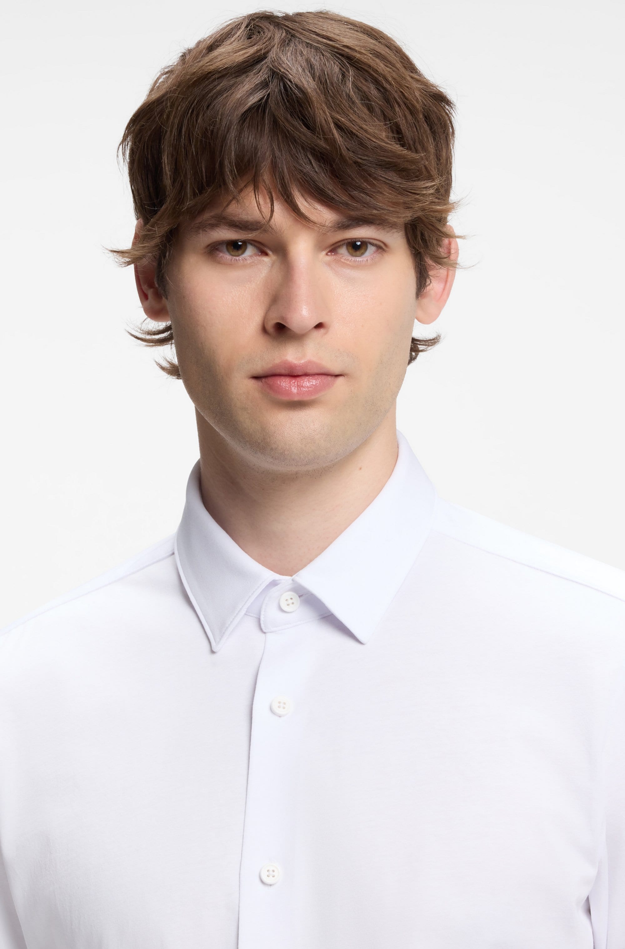 BOSS Businesshemd »HANK« Kentkragen, Slim Fit, Baumwoll-Mix mit Performance-Stretch