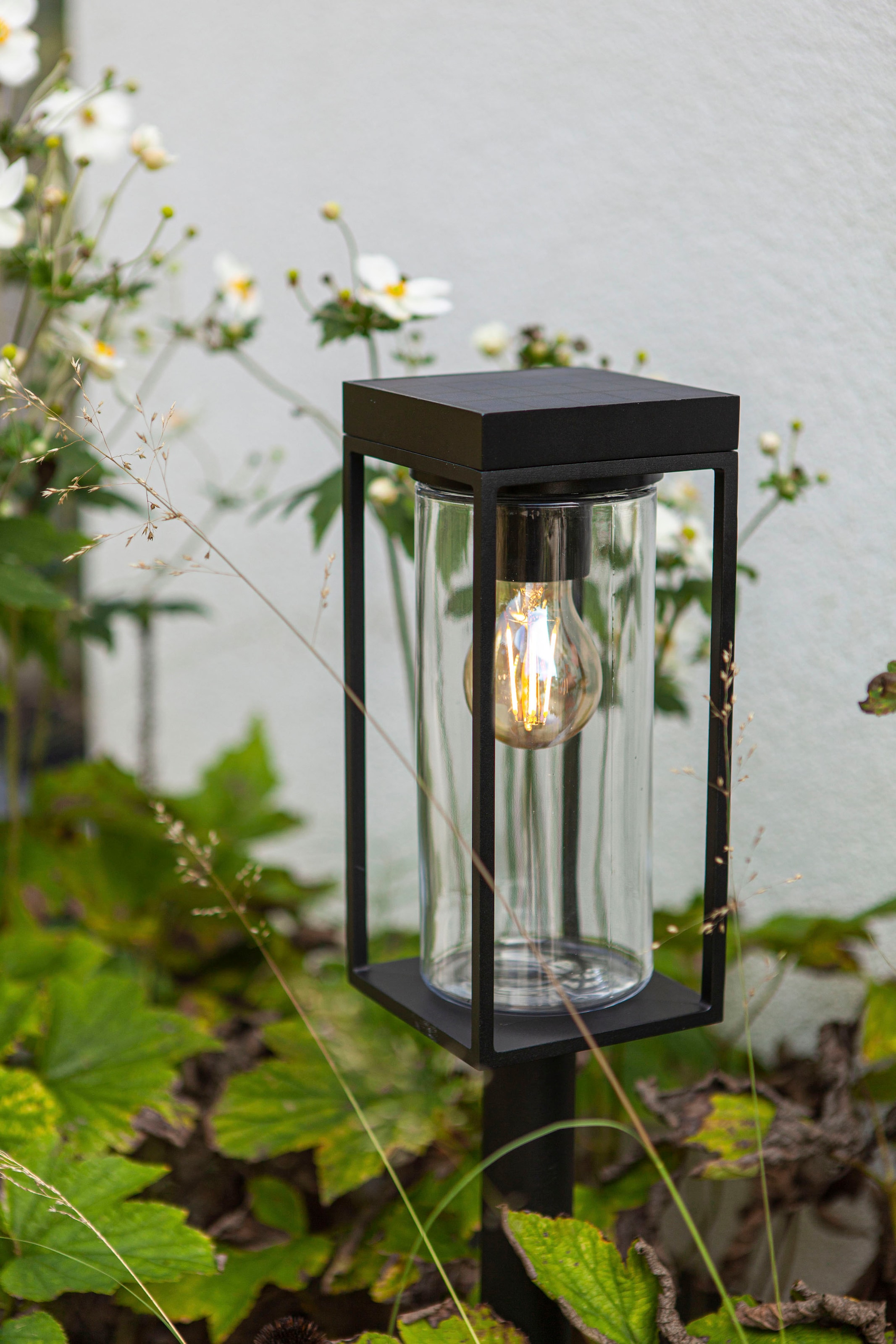 LUTEC LED Solarleuchte »FLAIR«, Leuchtmittel E27 | Leuchtmittel wechselbar
