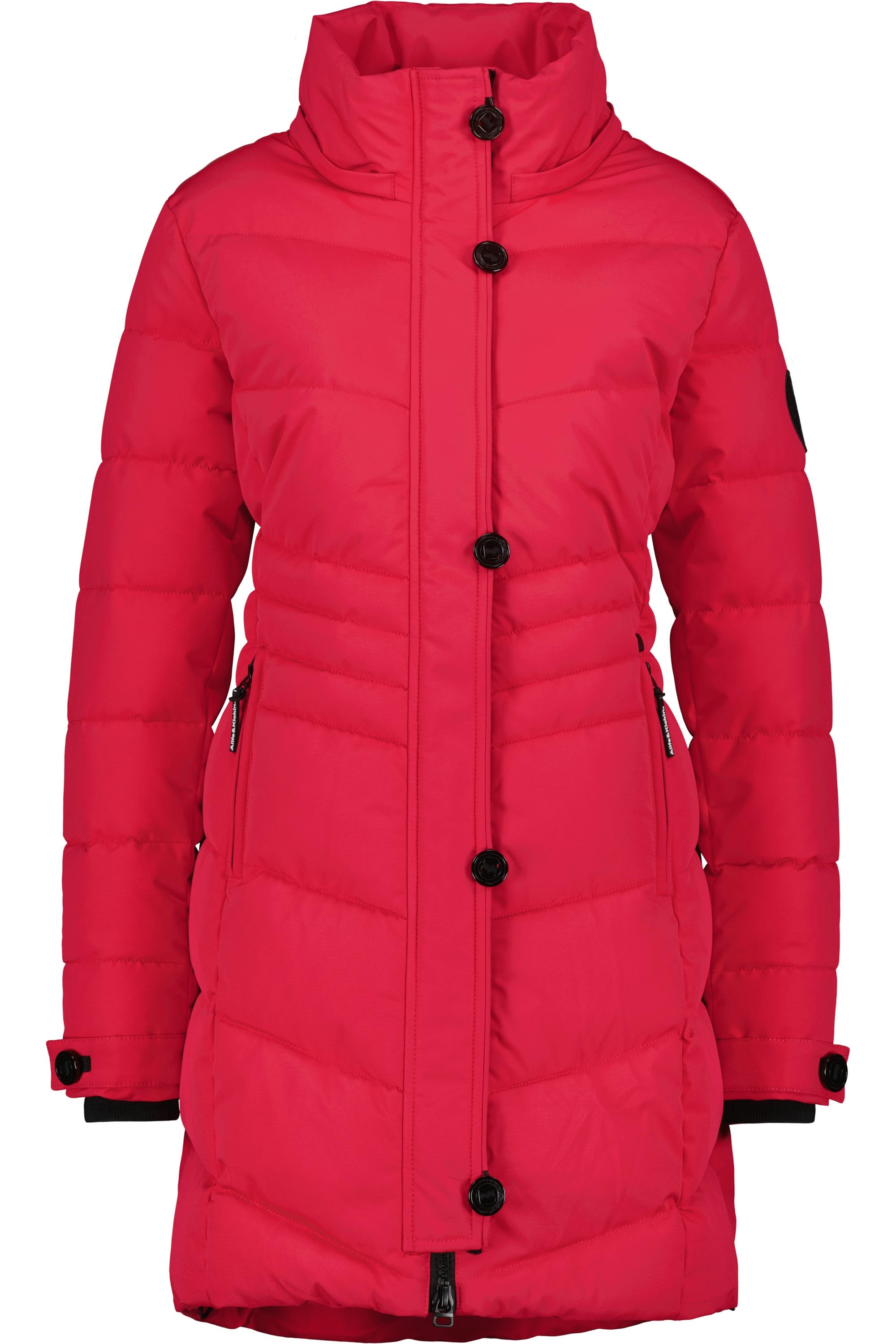 Alife & Kickin Winterjacke »Damen AmaliaAK A«, mit Kapuze, Lange gefütterte Damenwinterjacke mit abnehmbarer Kunstfellkapuze